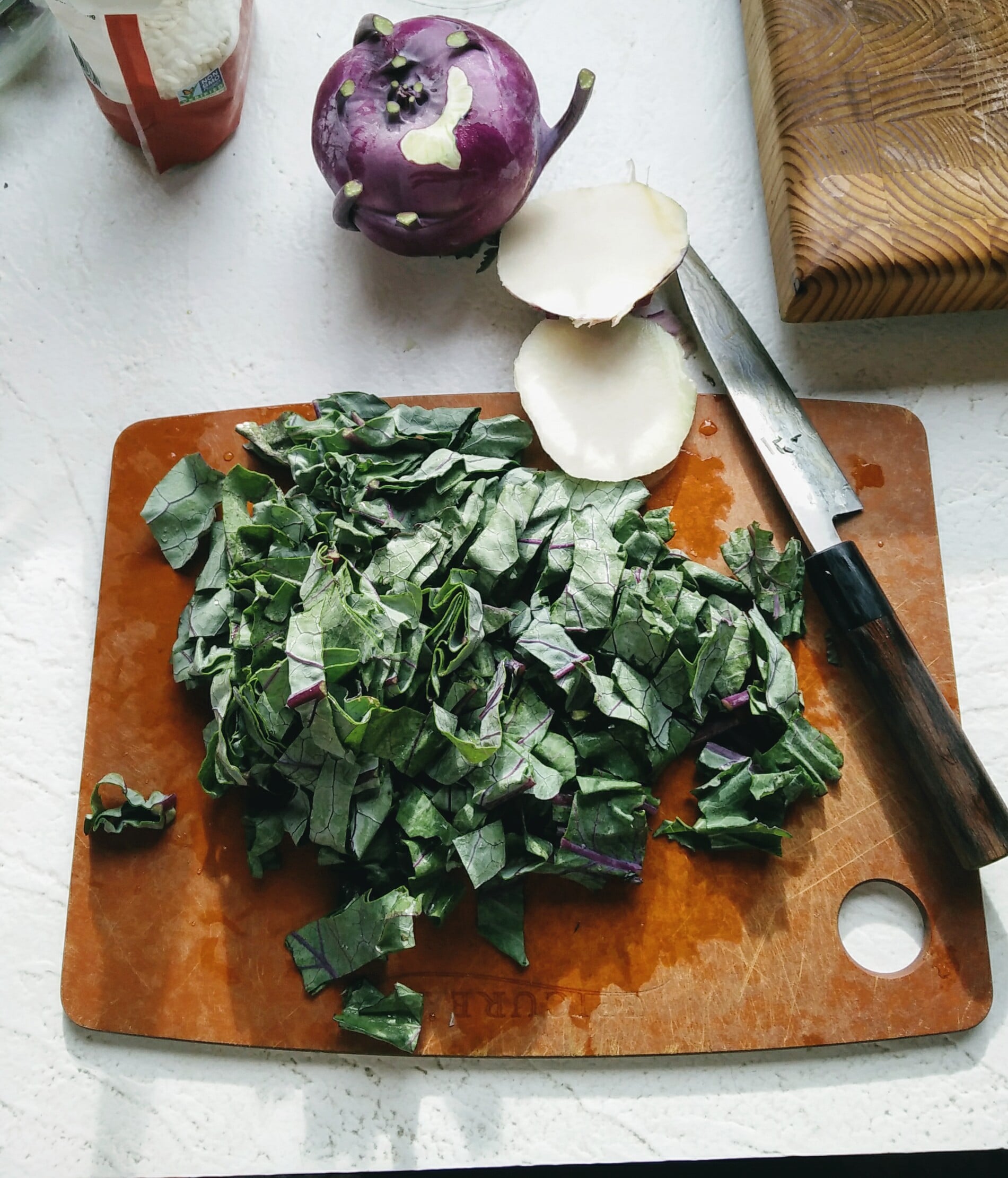 risotto with kohlrabi recipes with greens and root