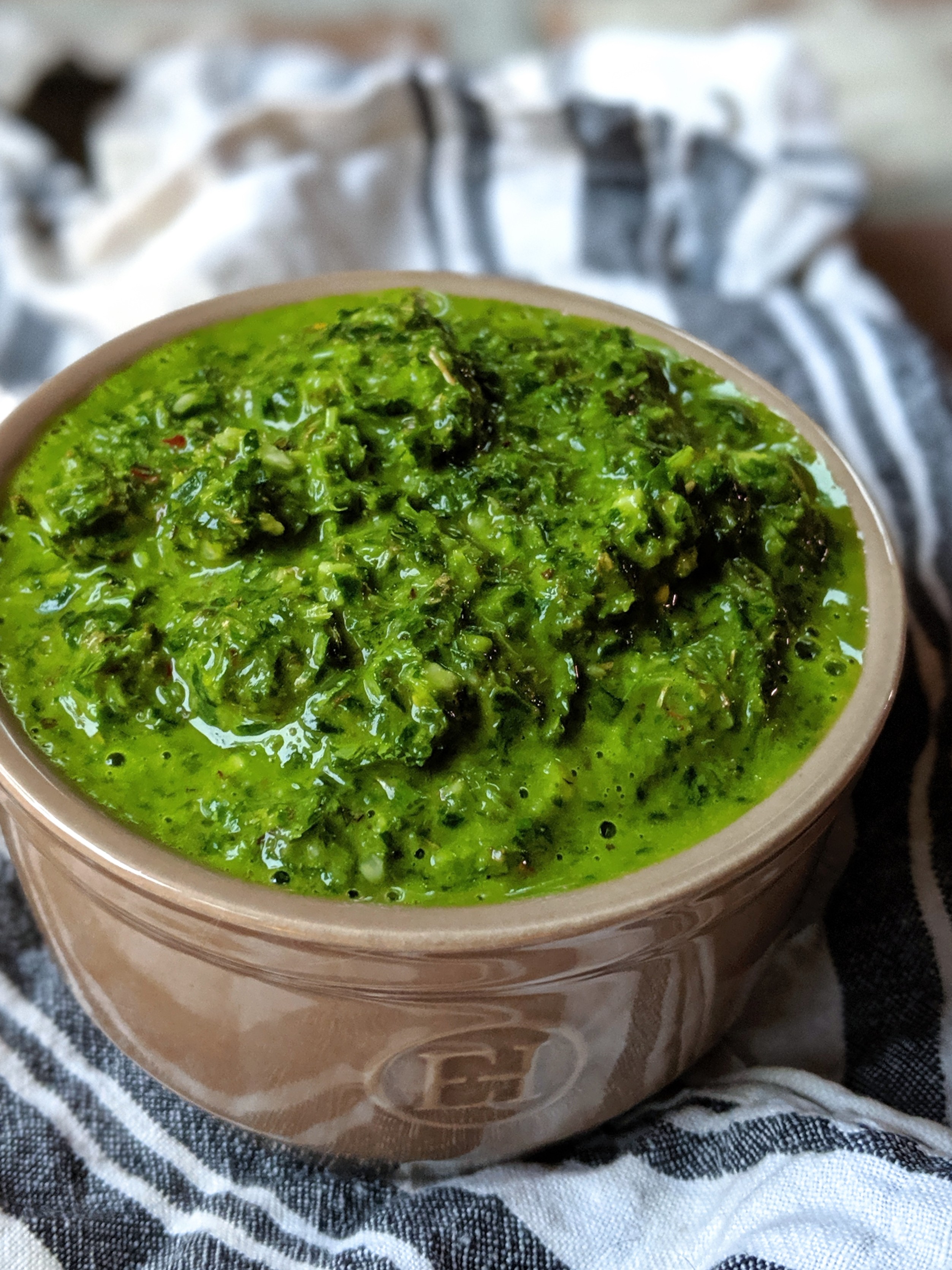 cilantro chimichurri sauce in the blender recipe healthy sauces with cilantro parsley olive oil and red wine vinegar
