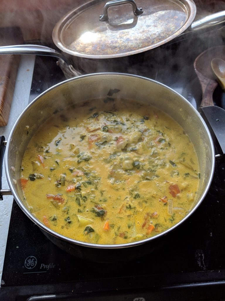 Spicy Thai Green Curry (Vegan, Keto, Paleo, Whole30, GF)