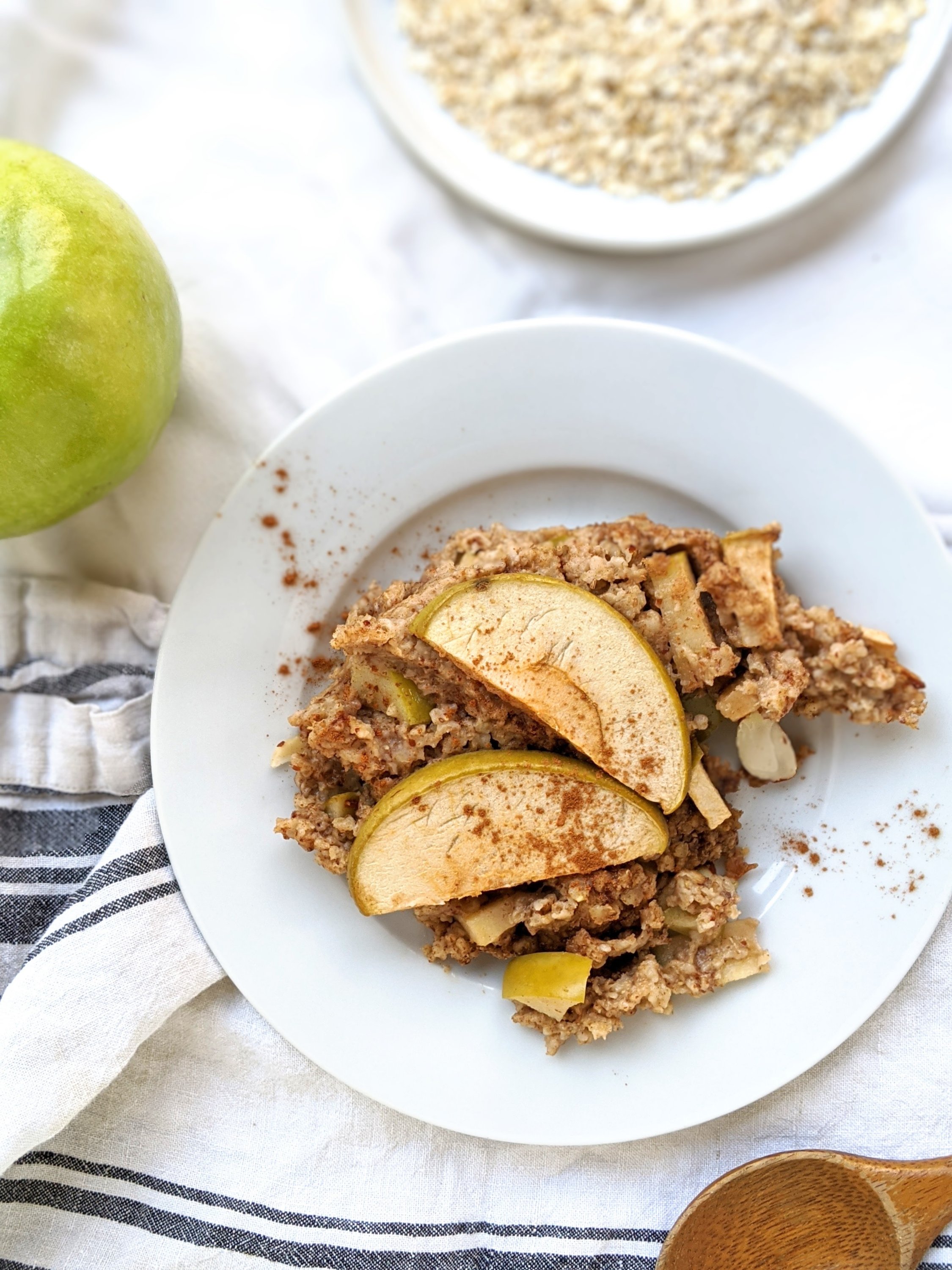 apple pie baked oatmeal recipe healthy baked oats with apples & cinnamon oatmeal baked in the oven