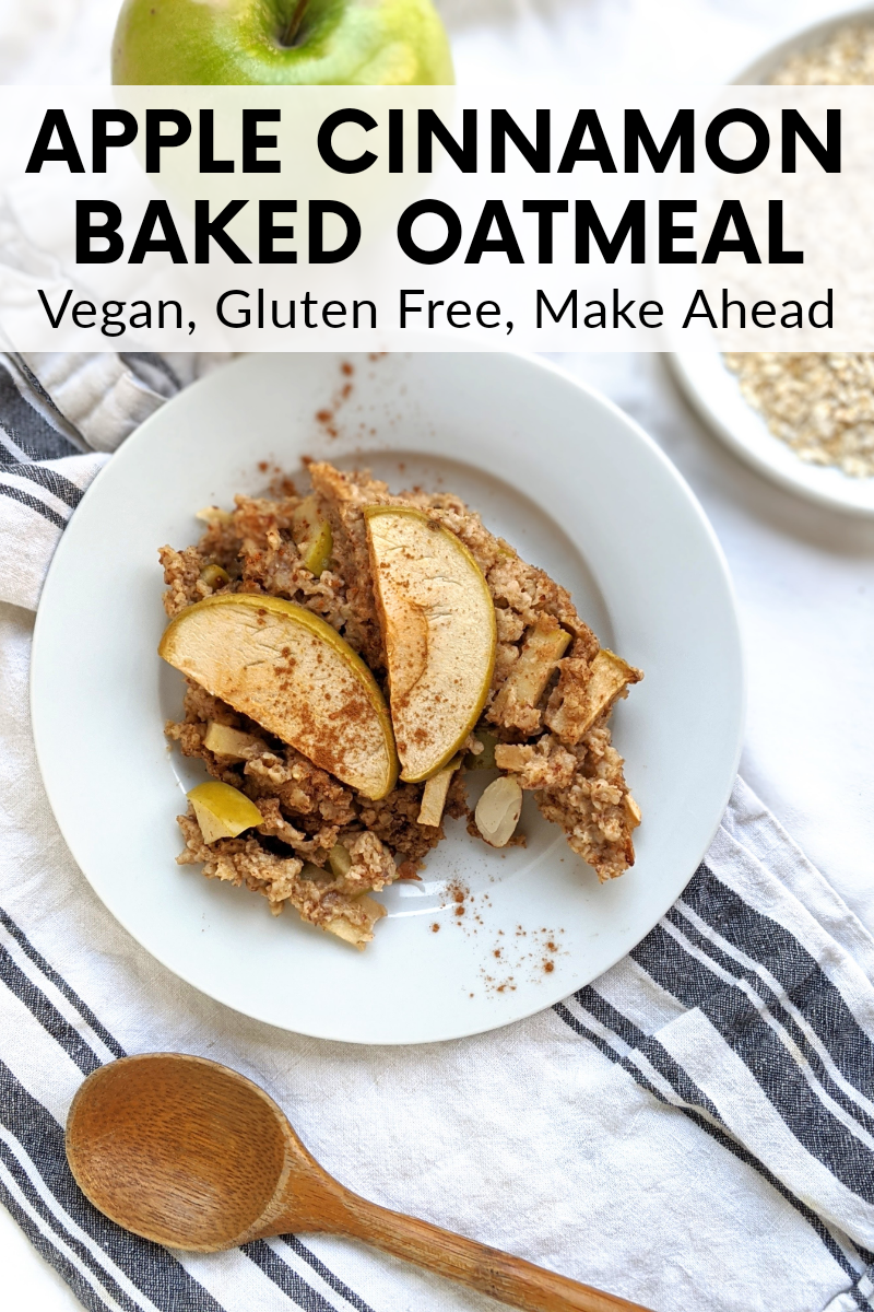 apple cinnamon baked oatmeal in the oven recipe air fryer oatmeal with apples