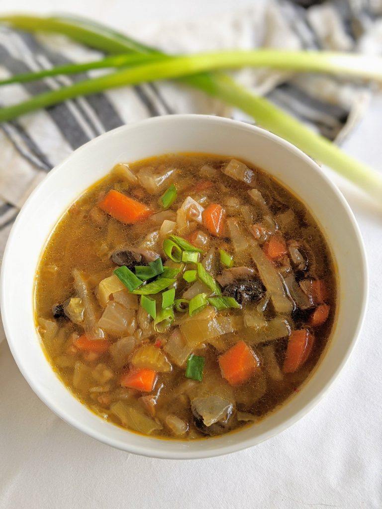 Easy Egg Roll Soup (Vegan, Keto, Low Carb, Dairy Free)