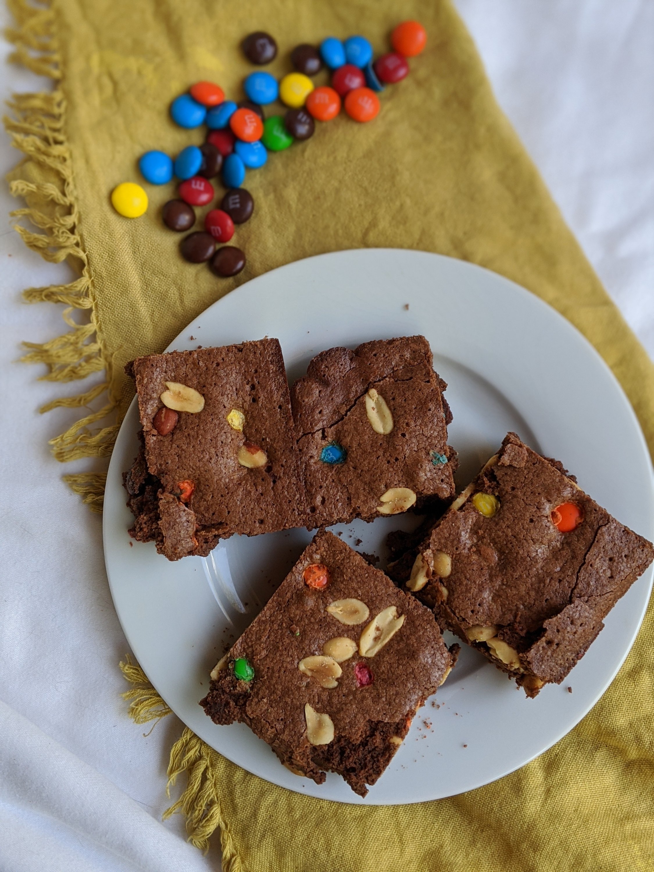 m&m brownies with peanuts recipe gluten free options vegan recipe swaps for brownies healthy cacao brownies