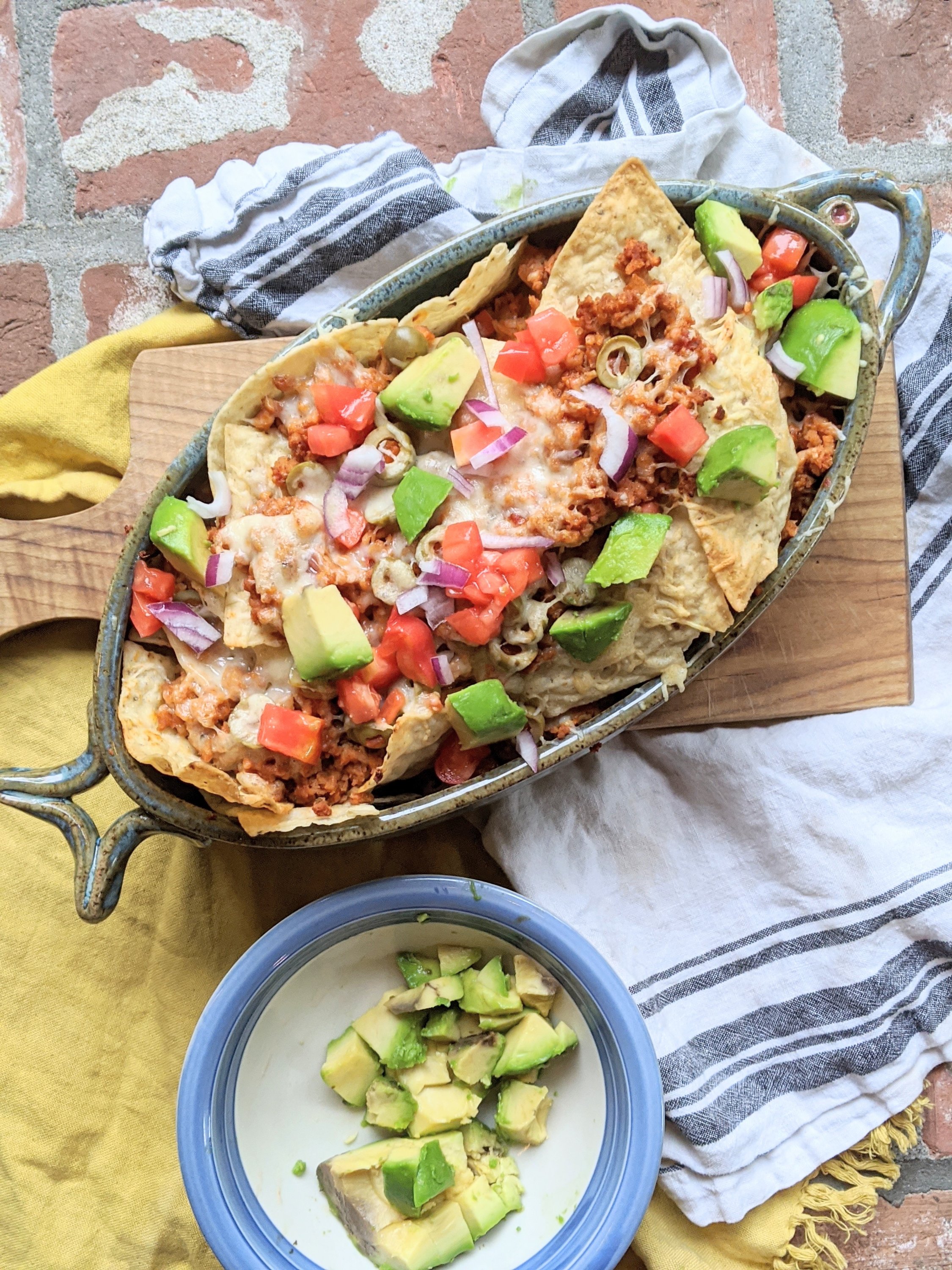 pantry nachos recipe healthy vegan gluten free corn chips taco tuesday with salsa and tortillas
