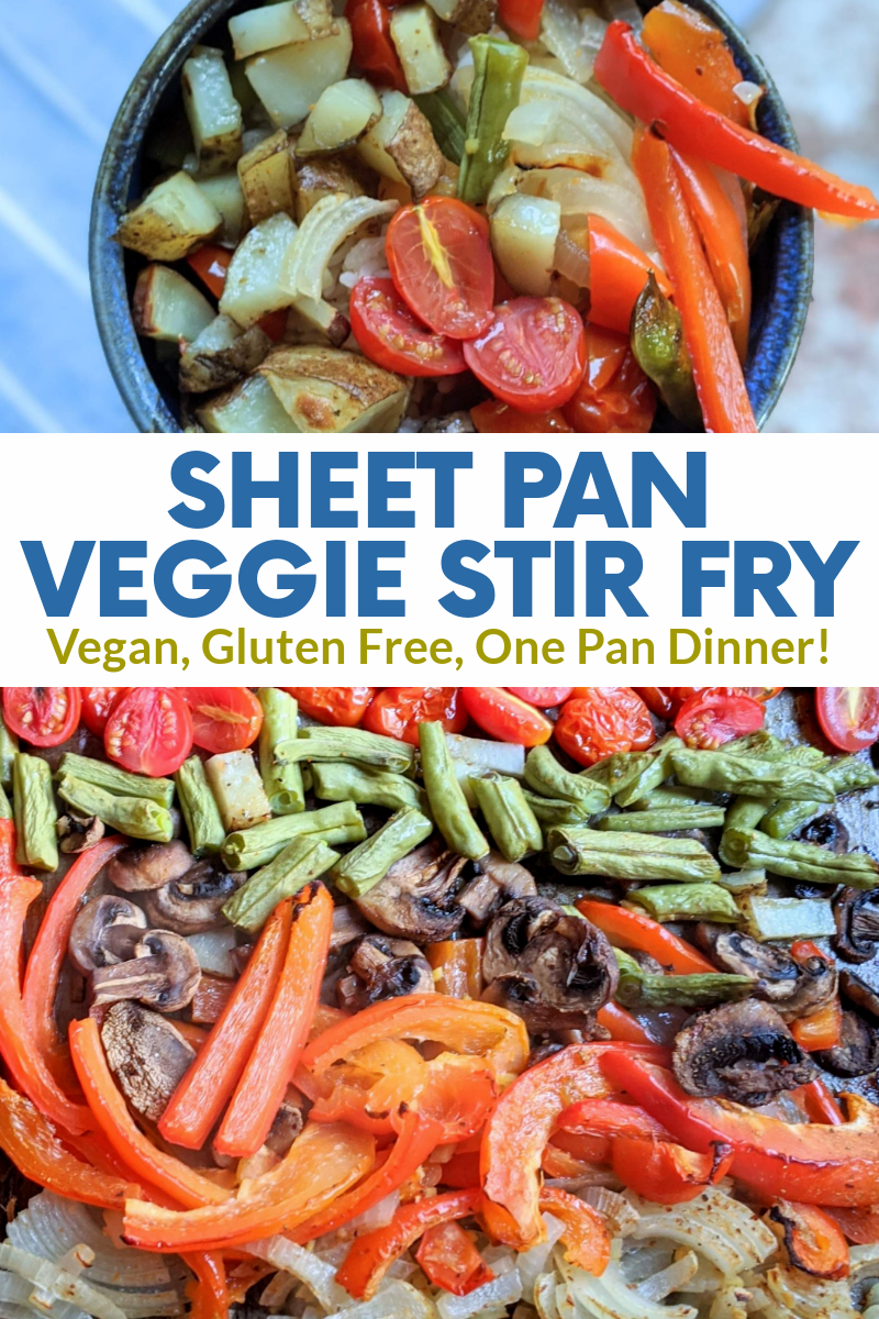 sheet pan stir fry recipe one pan roasted vegetables asian recipes with rice and healthy veggie sauce vegan gltuen free