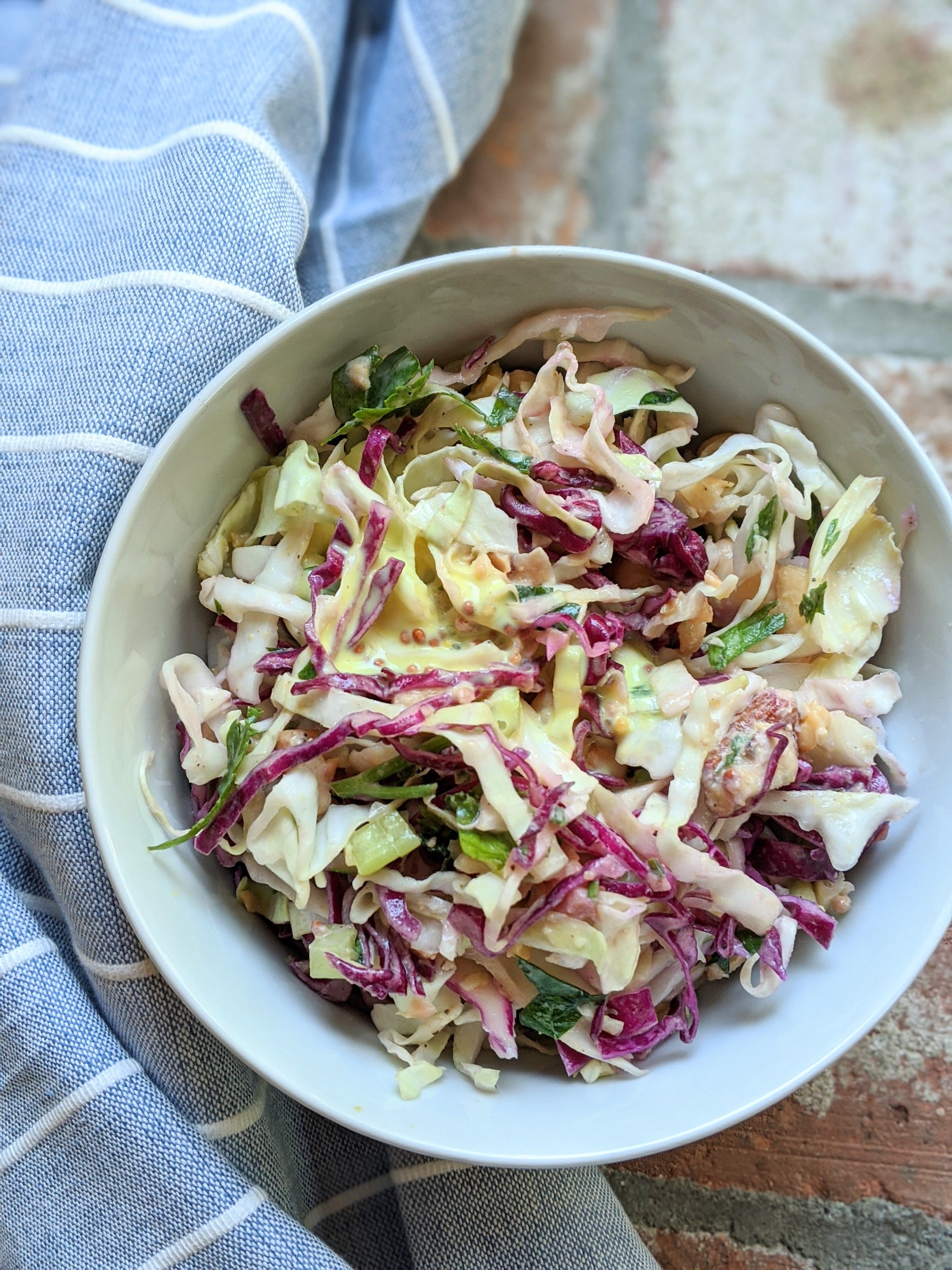 greek yogurt coleslaw recipe apple cider vinegar vegan option gluten free vegetarian raw honey dressing