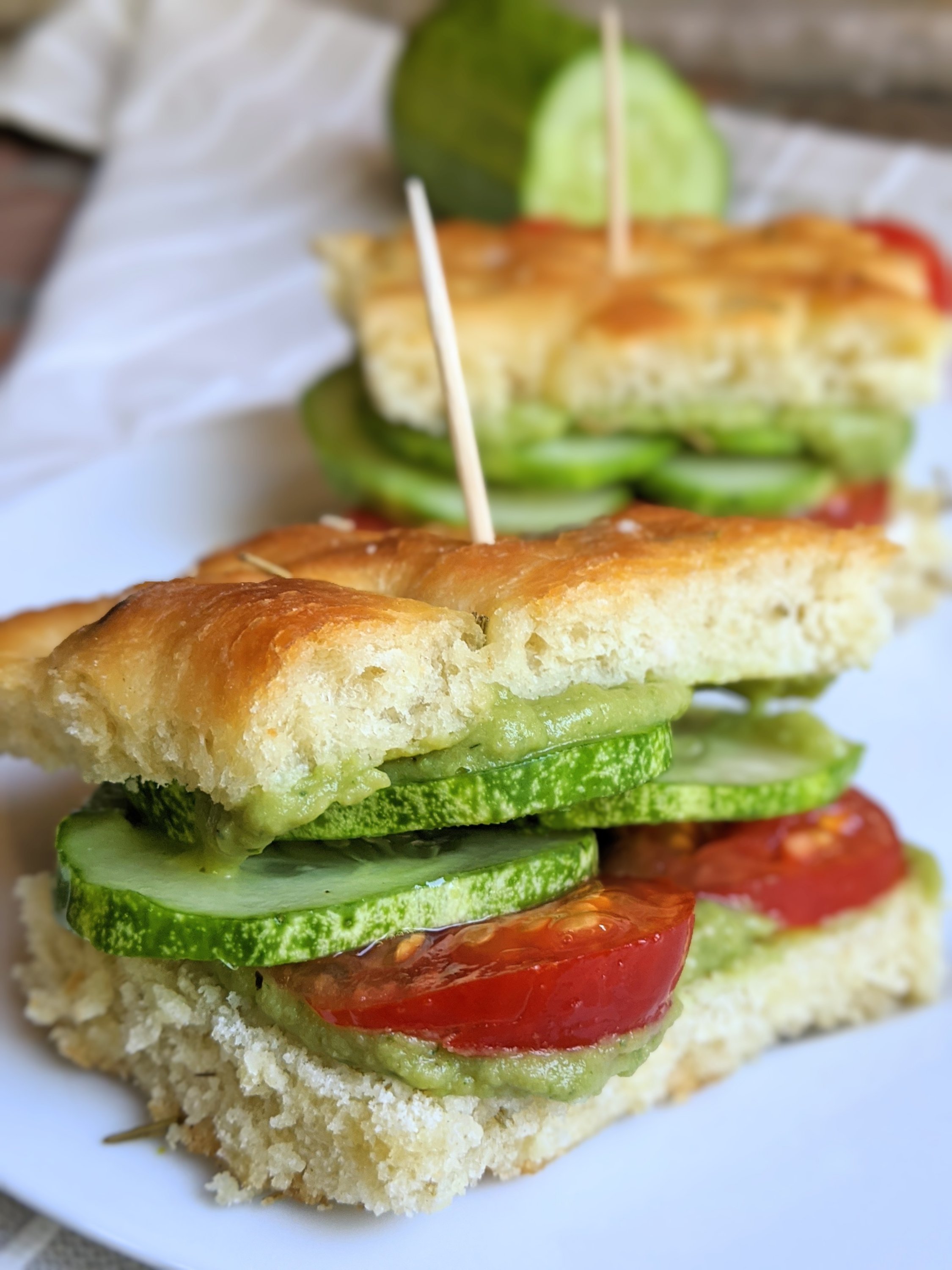 focaccia sandwich recipe no cook summer sandwich recipes for garden tomatoes and cucumbers with homemade hummus recipes