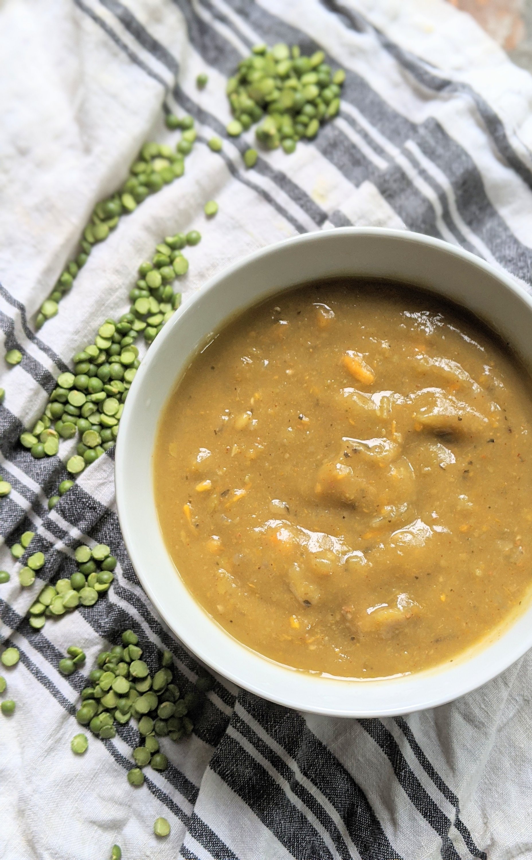 creamy split pea soup recipe vegan whole30 soup recipes healthy crock pot stove top pressure cooker high protein recipes
