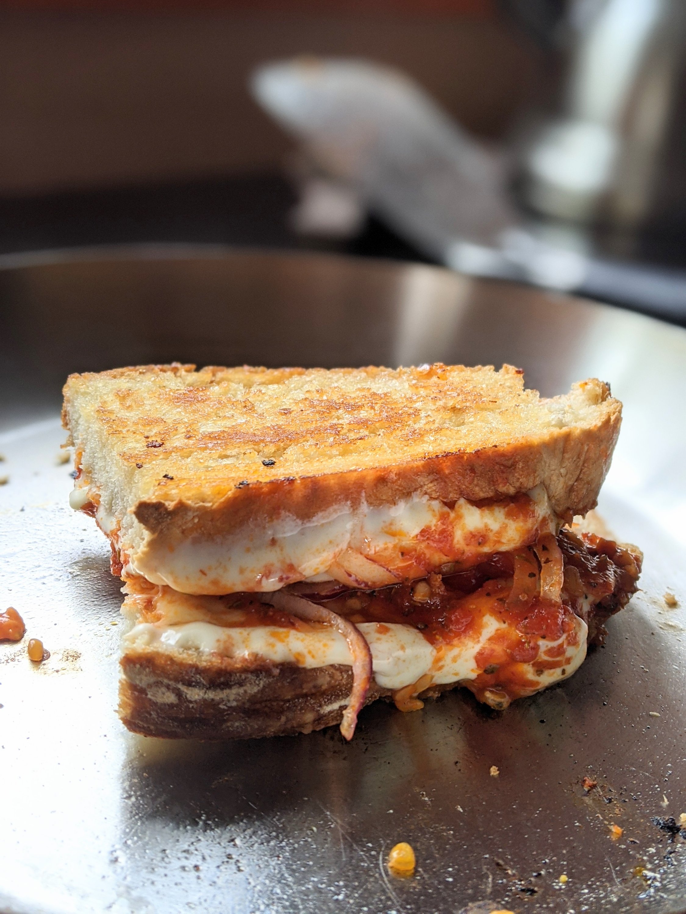 toasted cheese sandwich with pizza sauce gluten free and vegetarian pizza grilled cheese easy dinner ideas for kids leftover pizza sauce recipes