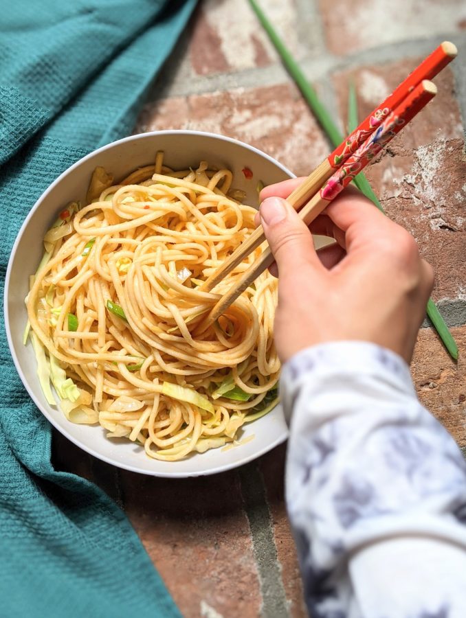 Cabbage & Udon Noodle Stir Fry Recipe (Vegan) The Herbeevore