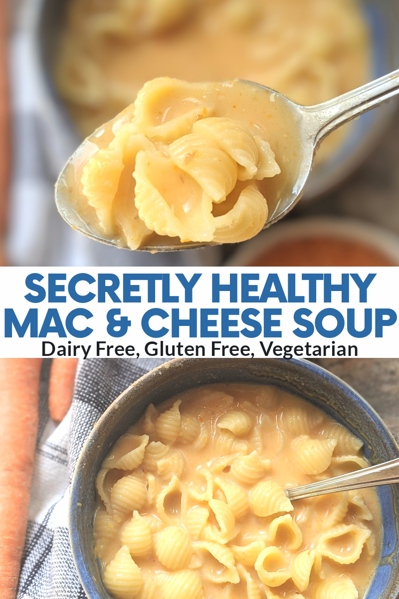 vegetarian mac and cheese soup recipe high protein healthy low calorie lentils tomatoes cheese vegan option easy soup recipes for kids and families