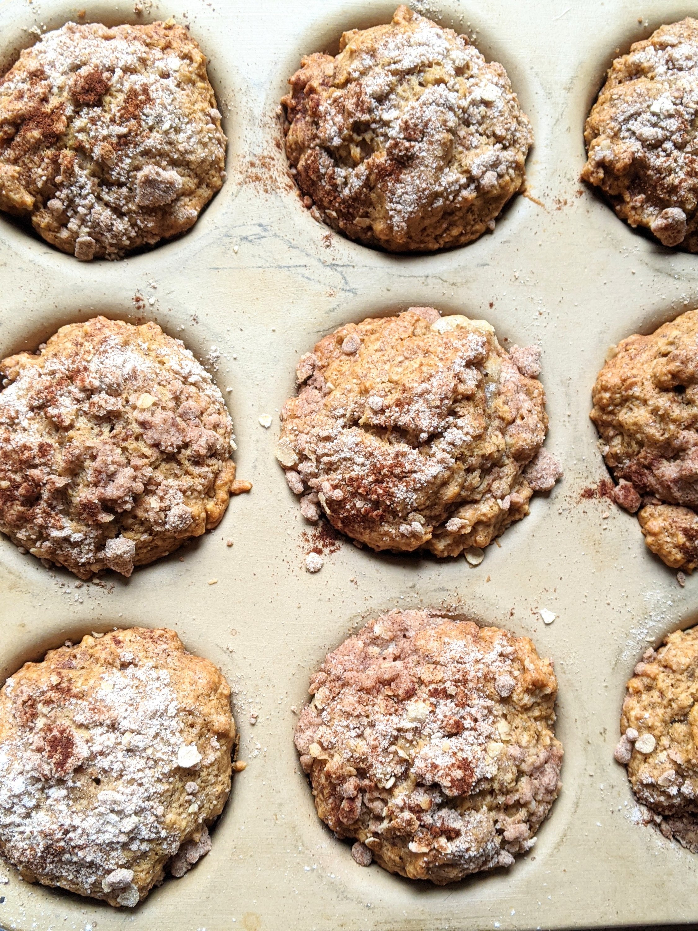 easy homemade vegan applesauce muffins with pantry staple ingredients nuts and apple sauce oats healthy vegan vegetarian