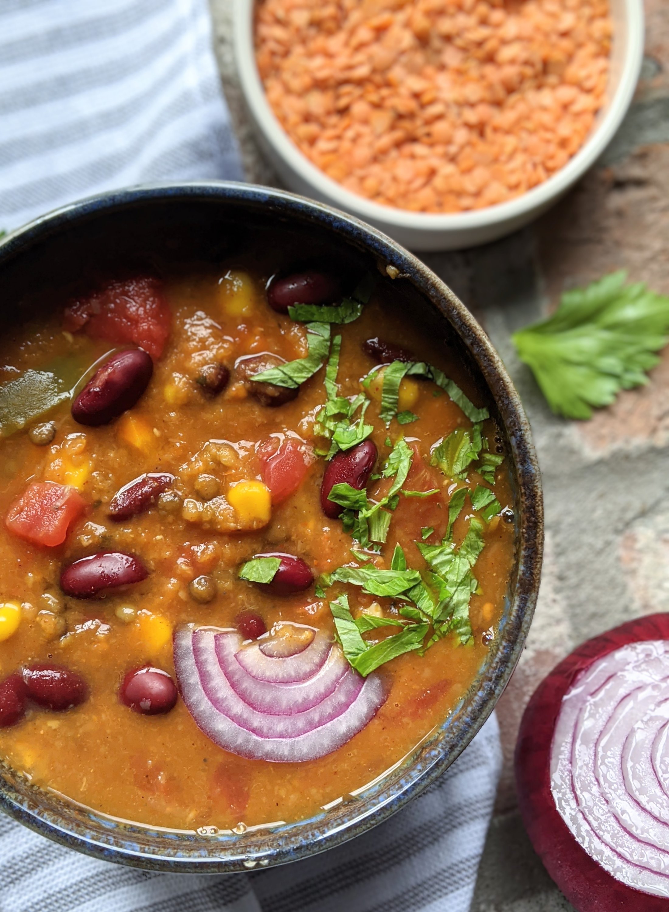 best chili to make with pantry staple ingredients that you already have in your cupboards without a trip to the store no meat chili high protein