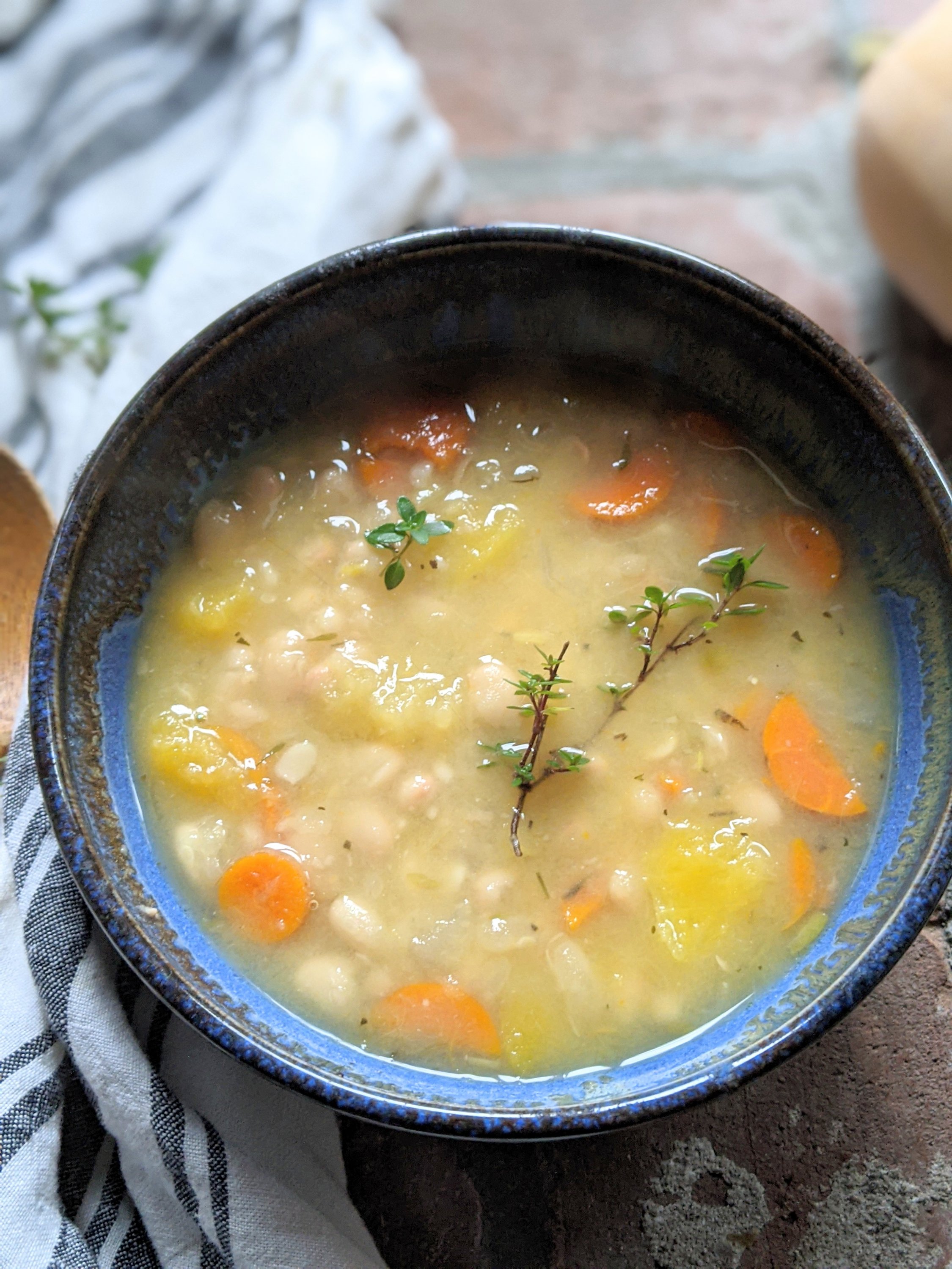 healthy vegan soups for meal prep and make ahead meals detox vegetable soup with white beans navy beans