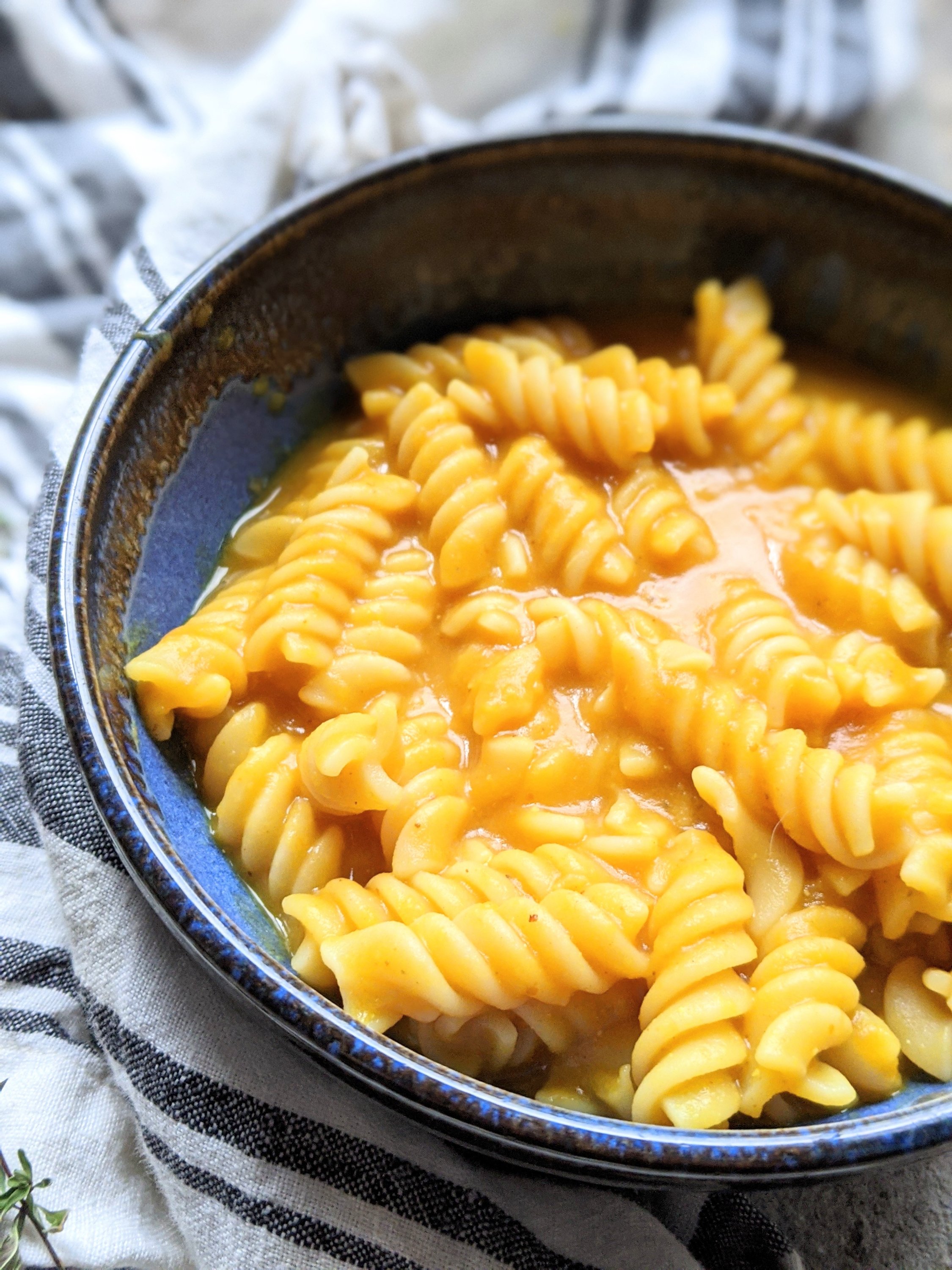 savory pumpkin dishes pasta noodles rotini macaroni healthy vegan gluten free dairy free