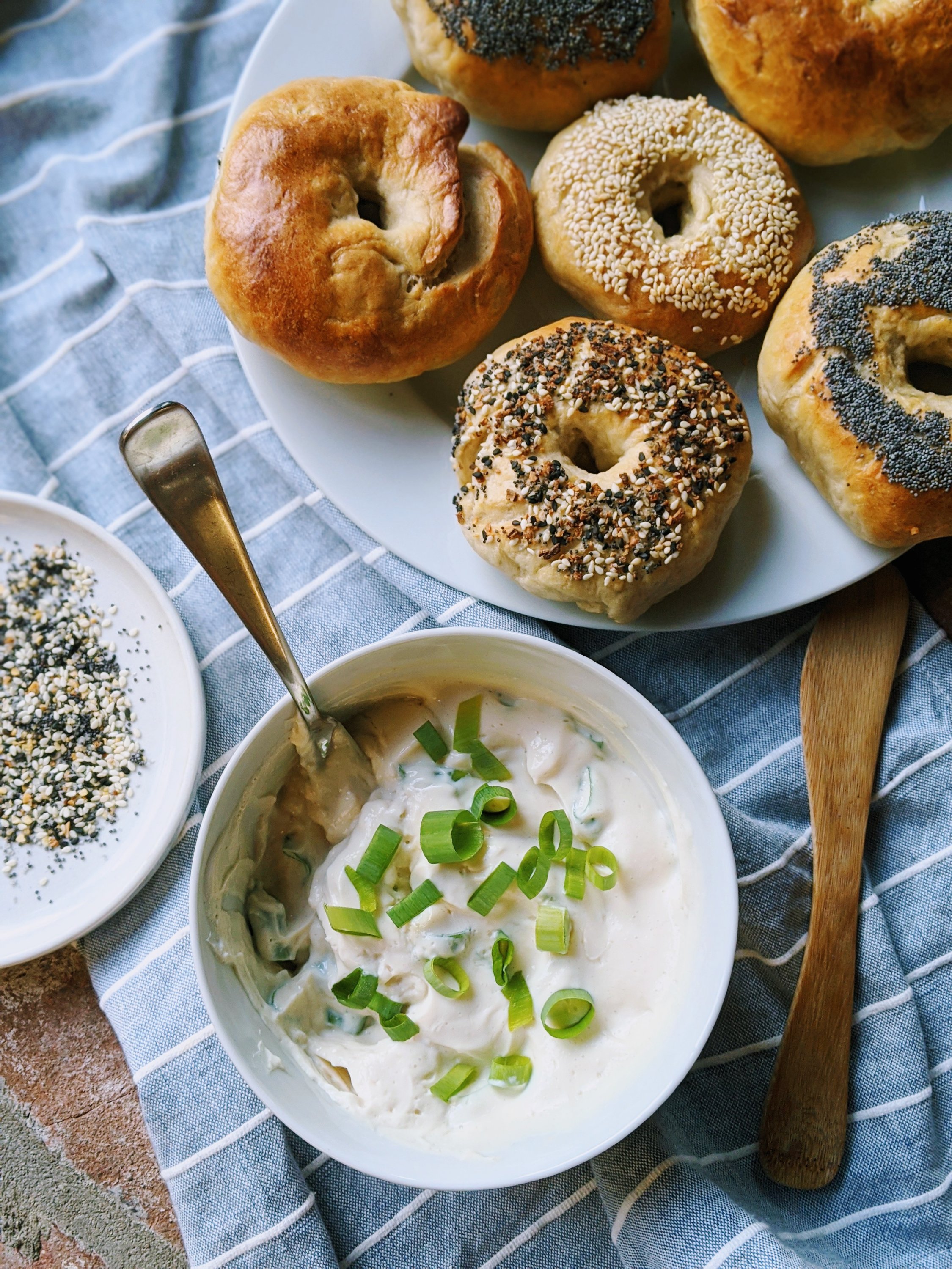 homemade vegan bagels with dairy free cream cheese recipe impressive brunch recipes with sourdough starter easy fun to make with kids