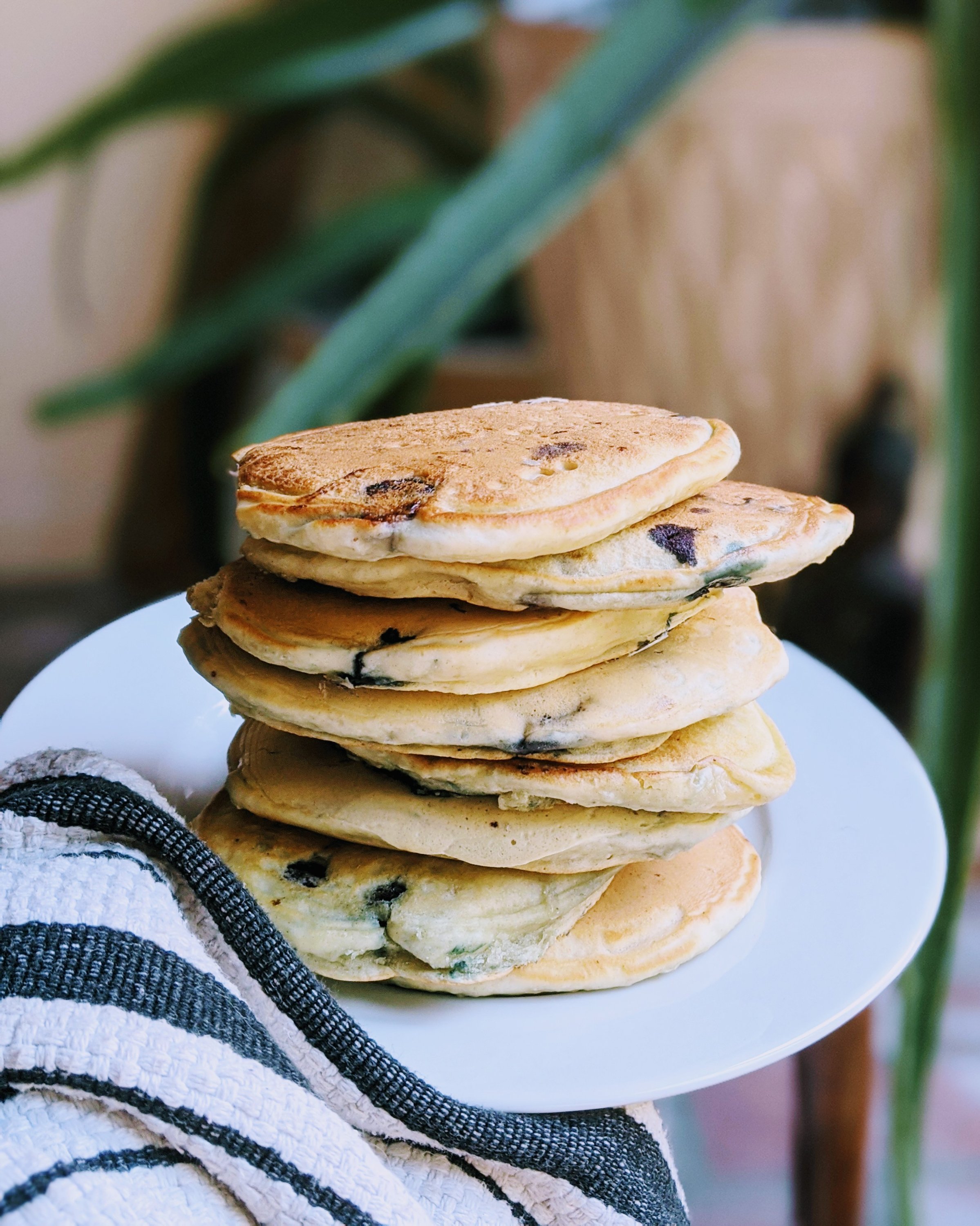 healthy blueberry pancakes with buttermilk or vegan version with almond milk or coconut milk from scratch breakfast recipes