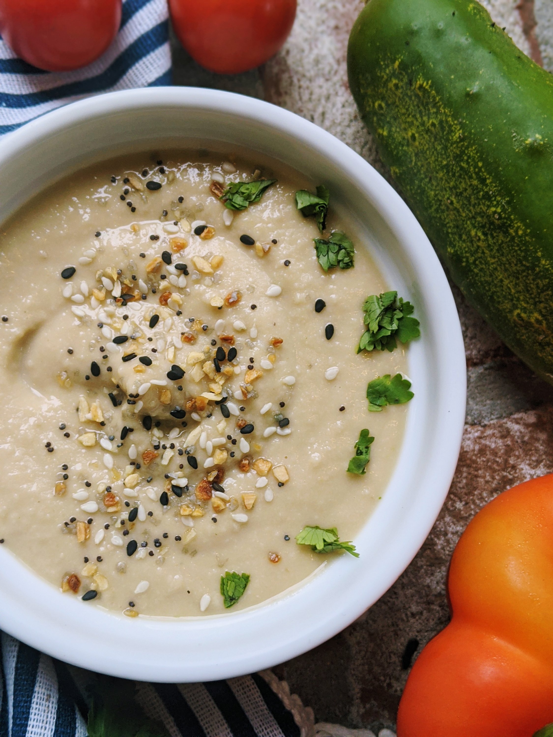 everything bagel hummus recipe vegan gluten free healthy vegetarian pantry staple snack dip