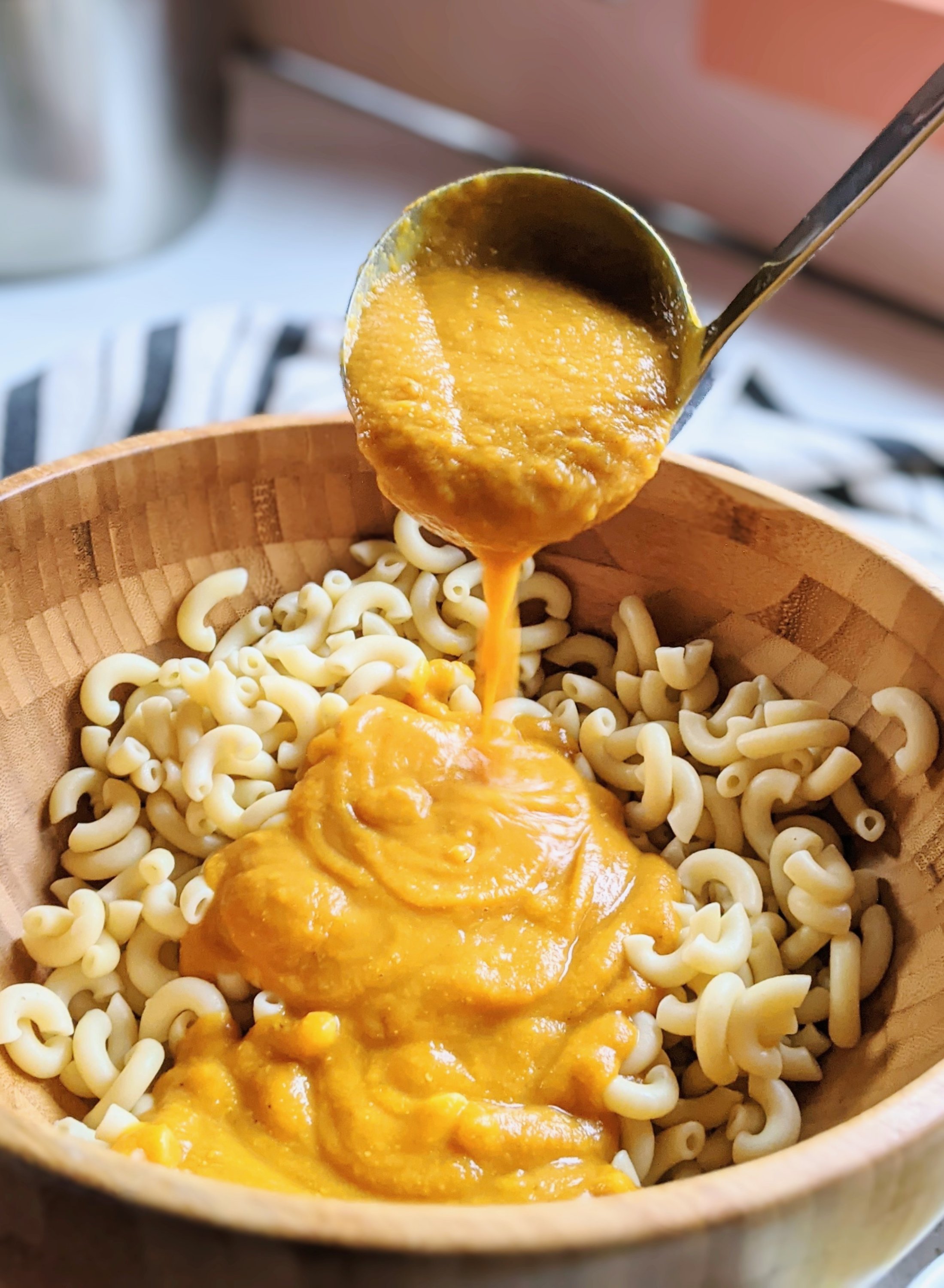 creamy pumpkin cheese sauce vegan gluten free healthy dairy free no milk lactose vegetable pasta sauce recipes for kids and families