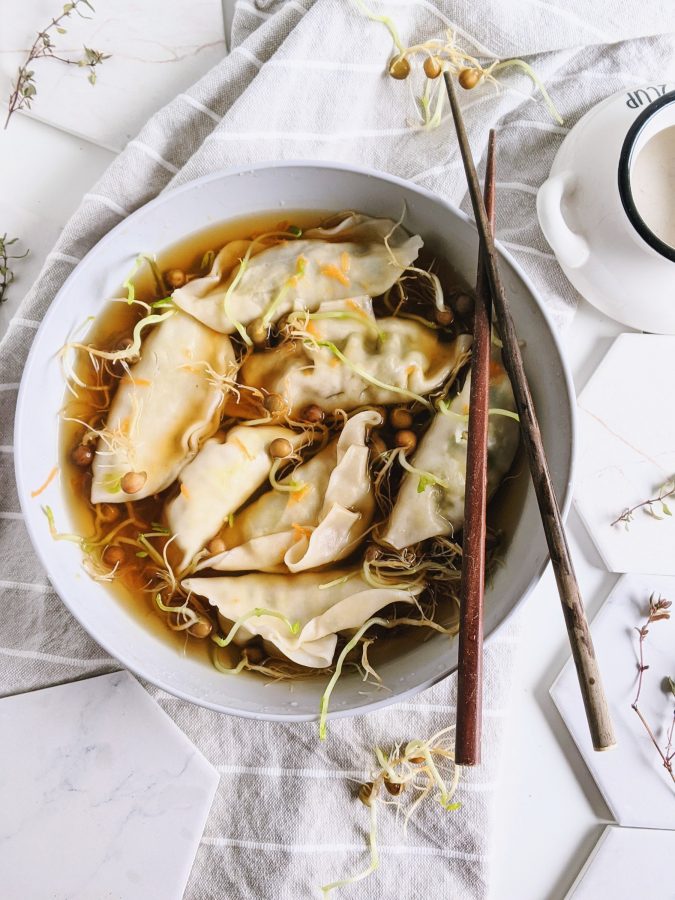Vegetable Pot Sticker Soup Recipe (Vegan, Gluten Free Options) The Herbeevore