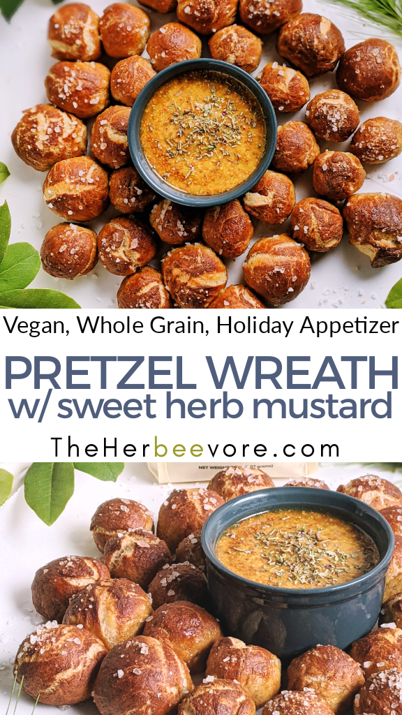 holiday pretzel wreath recipe fancy holiday side dishes everyone loves kids will love kid-friendly pretzels with honey mustard dipping sauce vegan