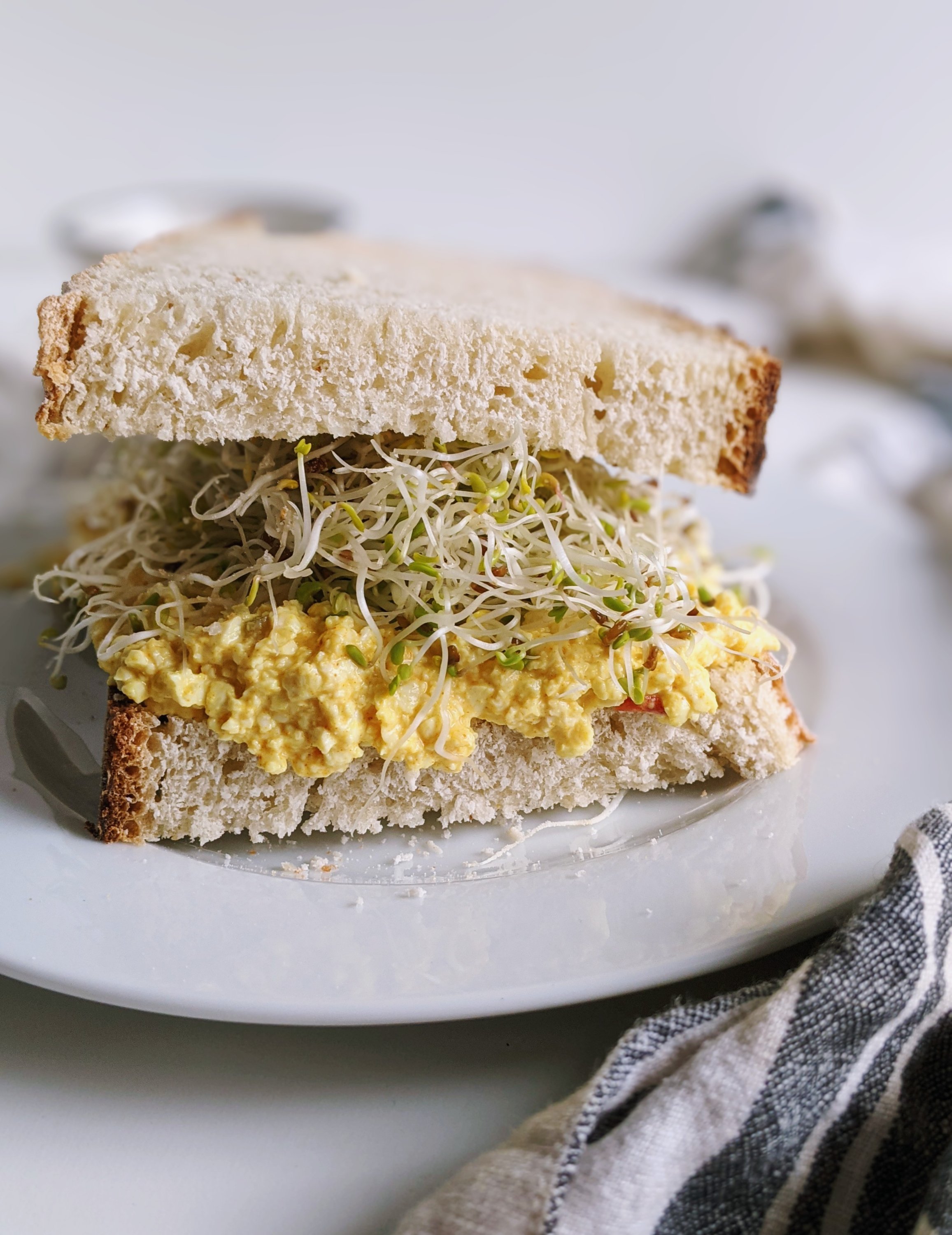 high protein vegan sandwich recipes with silken tofu shelf stable pantry ingredients healthy sprouts sandwiches for luc or dinner vegetarian gluten free