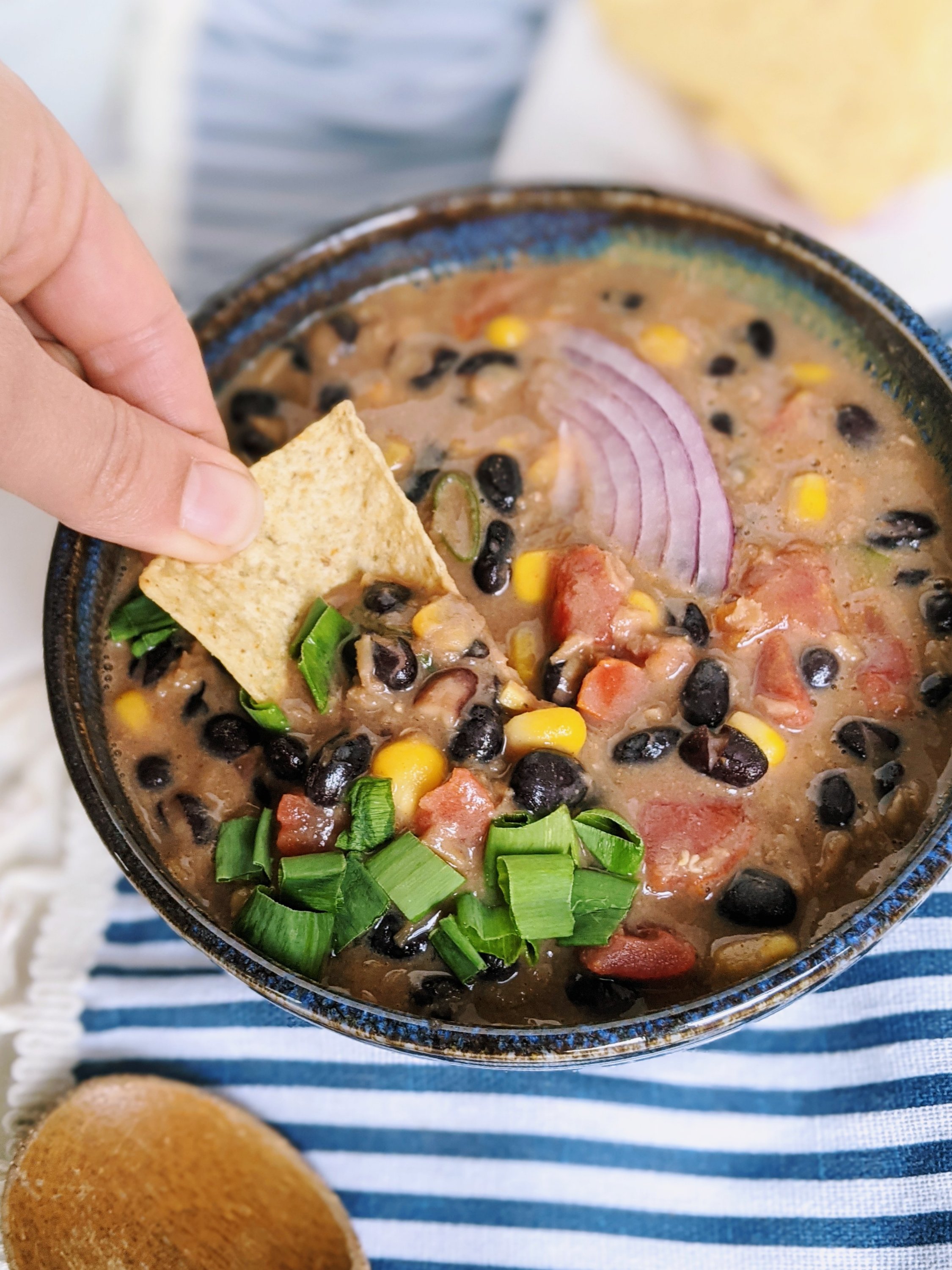 vegan queso soup dip for tortilla chips healthy plant based party appetizers thick queso thick creamy soup recipes for meal prepping make ahead and batch cooking