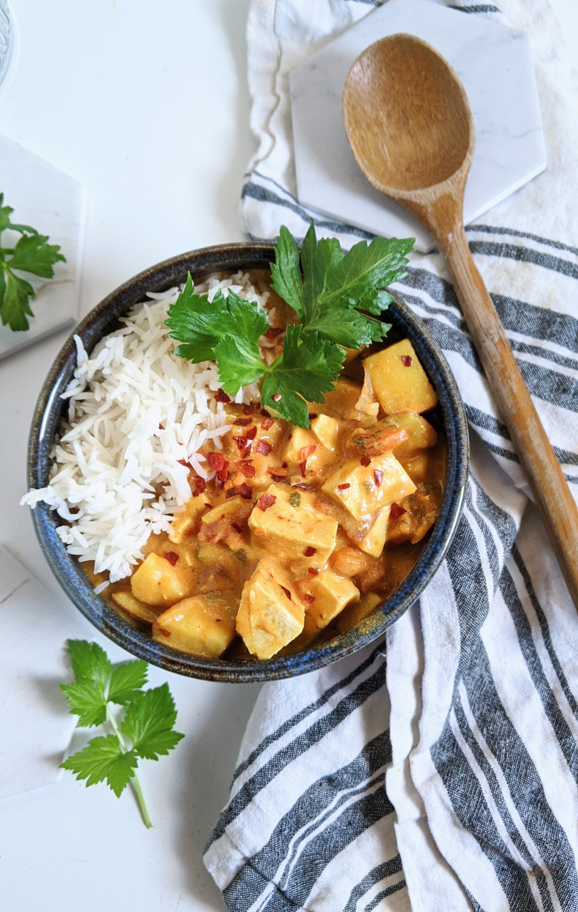 coconut curry tofu recipe one pot easy weeknight dinner recipes with coconut milk high protein vegan dinners recipe