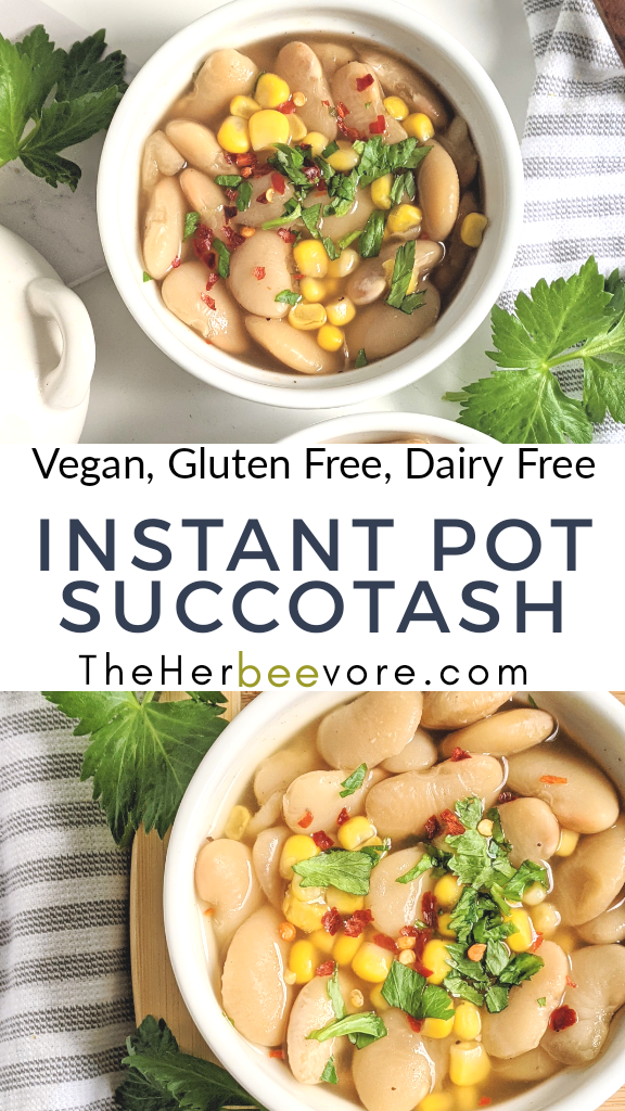 vegan instant pot succotash recipe healthy high protein vegan side dish recipes gluten free vegan southern food comfort food summer dishes lima bean recipes dried no soaking required