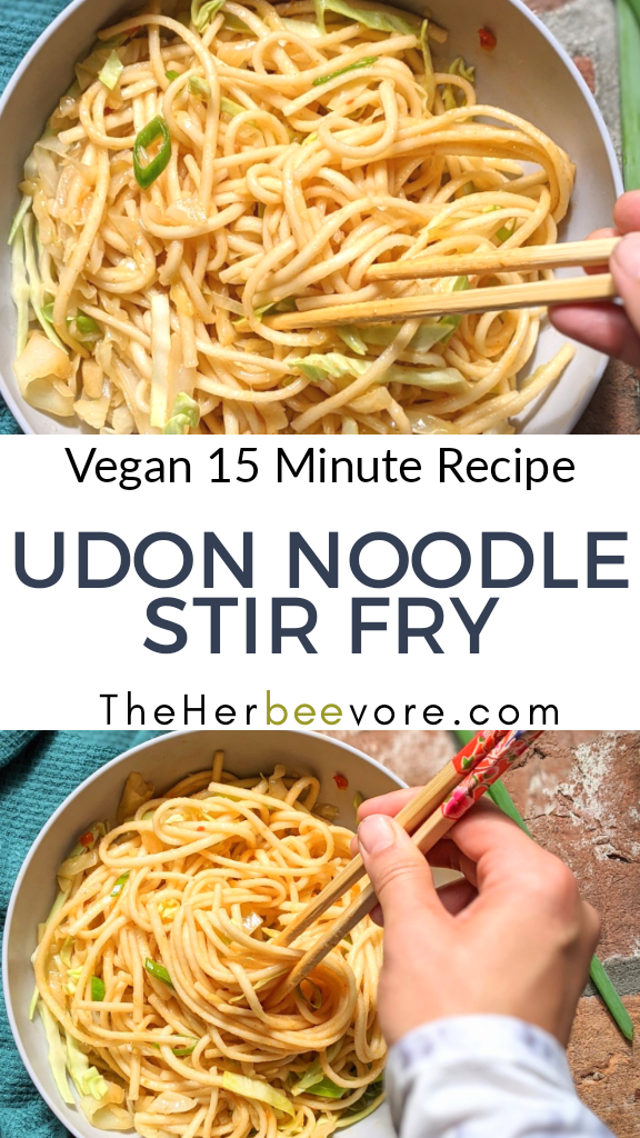 udon stir fry with vegetables chinese cabbage recipes healthy umami noodles quick 15 minute asian noodle lunch or dinner recipe