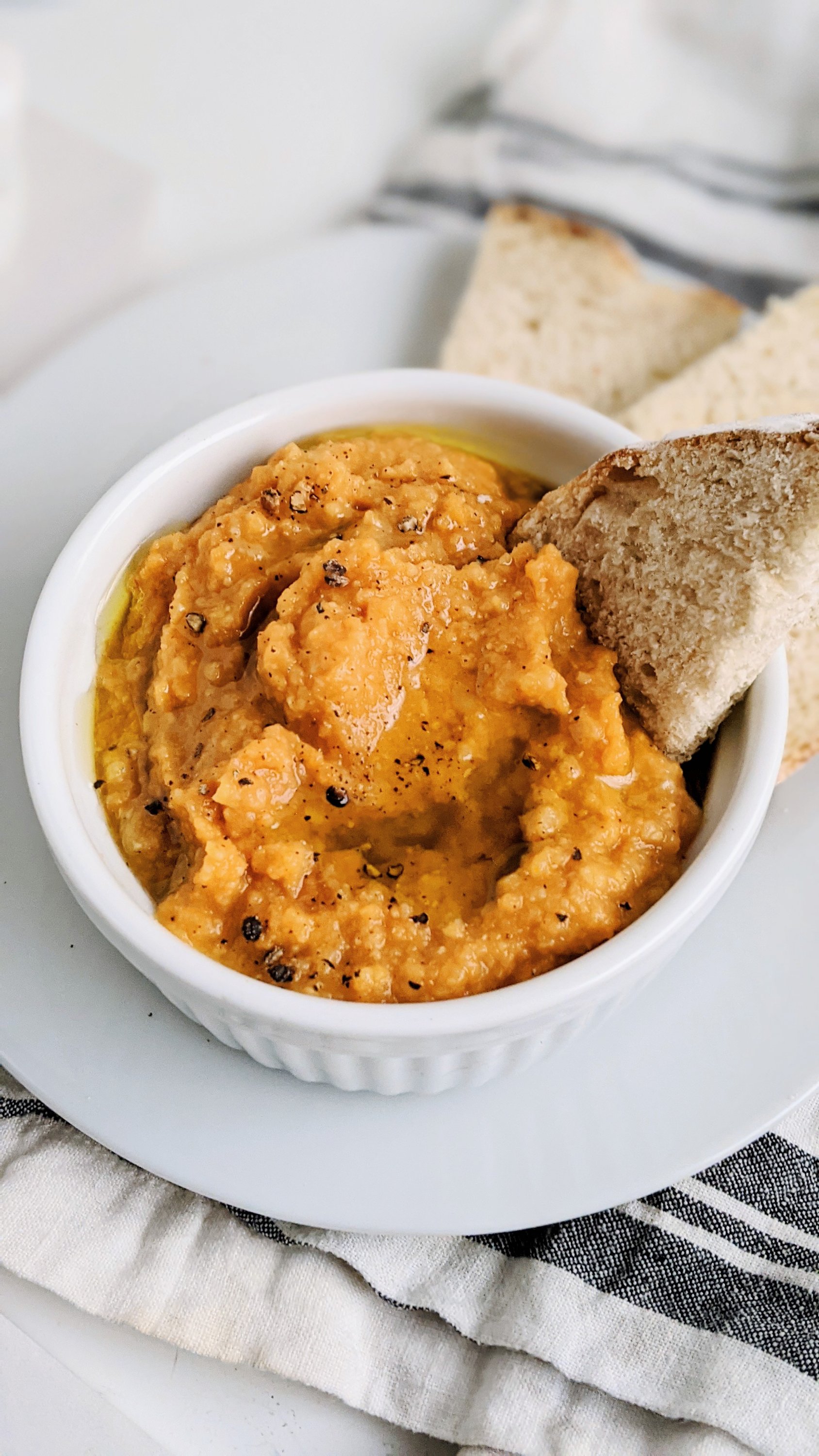 pumpkin hummus with no tahini healthy vegan gluten free snacks side dishes appetizers and dips