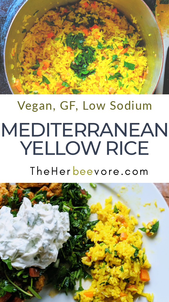 mediterranean yellow rice recipe healthy vegan gluten free greek rice yellow vegetarian recipe
