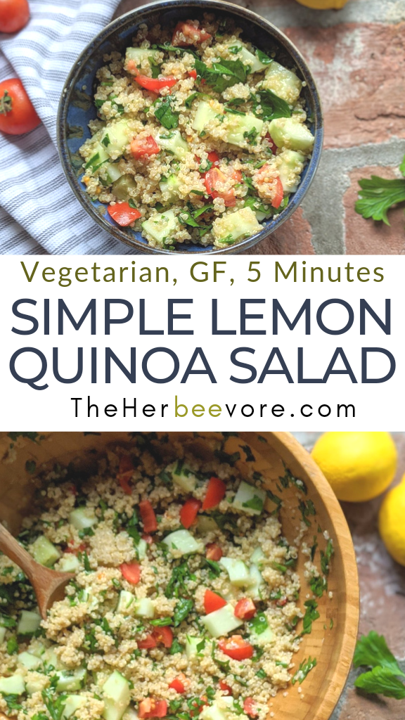 lemon quinoa salad vegan gluten free vegetarian meatless bbq side dish recipes summer sides party barbeque potluck side dish vegan vegetarian healthy