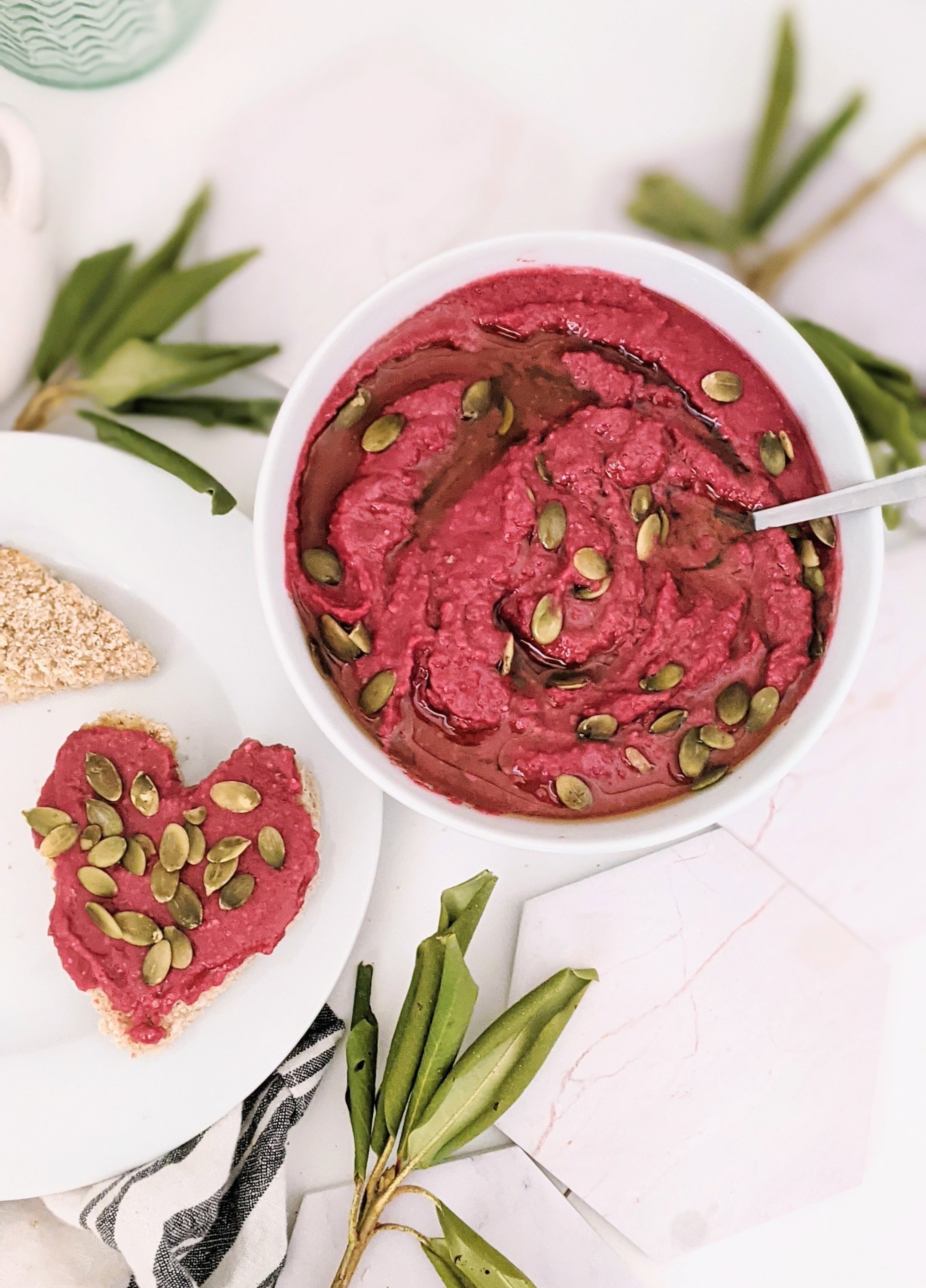 hummus with beet powder recipes ideas with beetroot healthy beet hummus vegan vegatarian snack ideas with beets gluten free dairy free high protein beet dip
