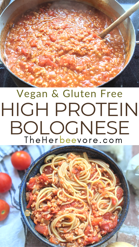 vegan tvp bolognese recipe textured vegetable protein tomato sauce recipe high protein vegetarian spaghetti sauce bolognese pasta vegan spag bol sauce
