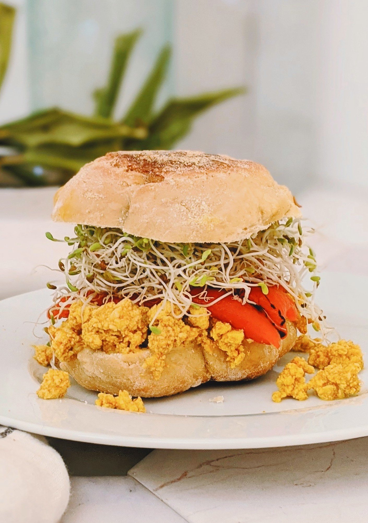 turmeric tofu breakfast sandwich recipe vegan gluten free high protein breakfast sandwiches healthy plant based protein can you eat tofu for breakfast