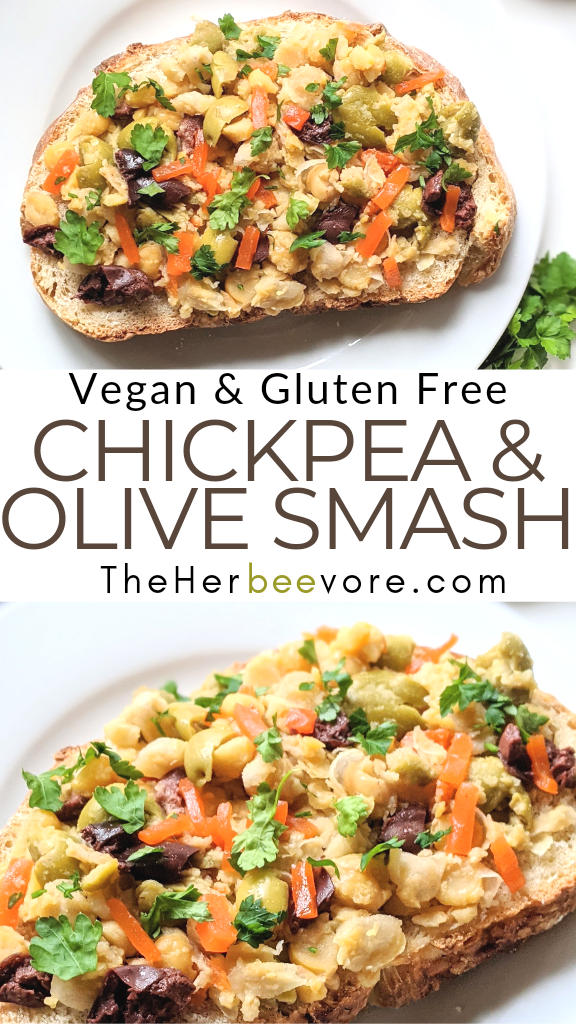 chickpea and olive smash sandwich recipe no mayo chickpea salad with olives vegan gluten free briny sandwich recipes vegetarian