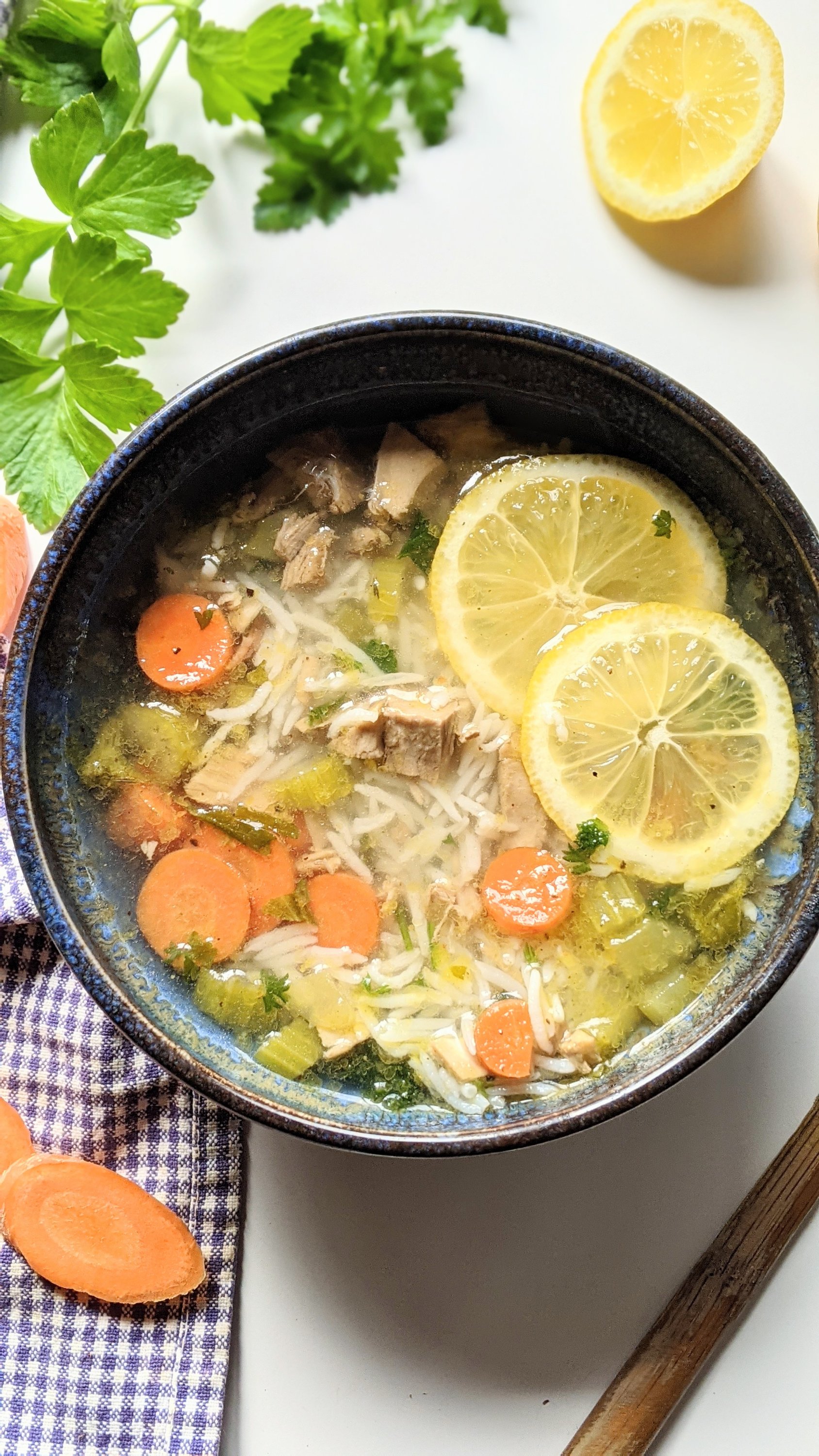 lemon turkey rice soup recipe with leftover thanksgiving turkey leftovers soup gluten free dairy free one pot turkey soup recipe healthy simple inexpensive no waste lunch or dinner ideas