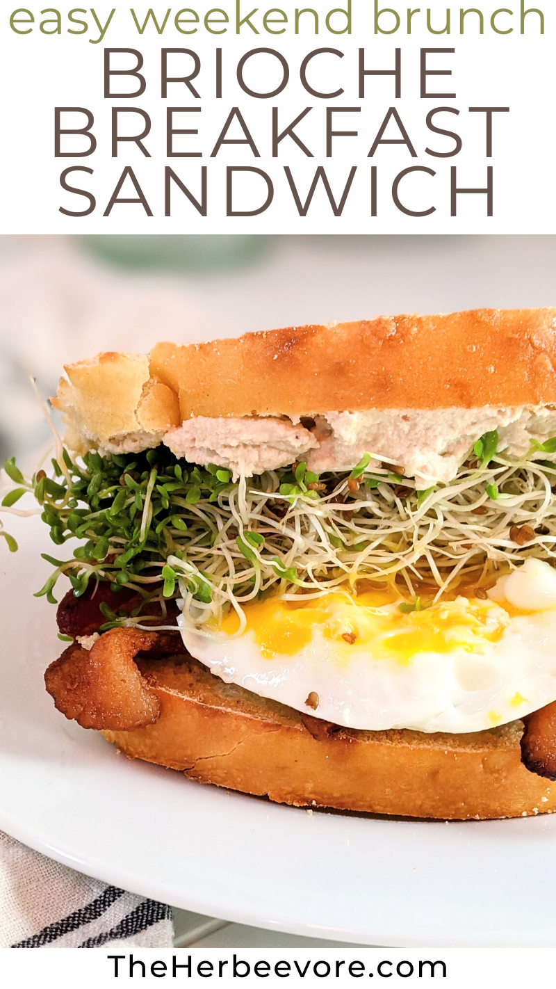 Ham, Egg & Sprouts Breakfast Sandwich