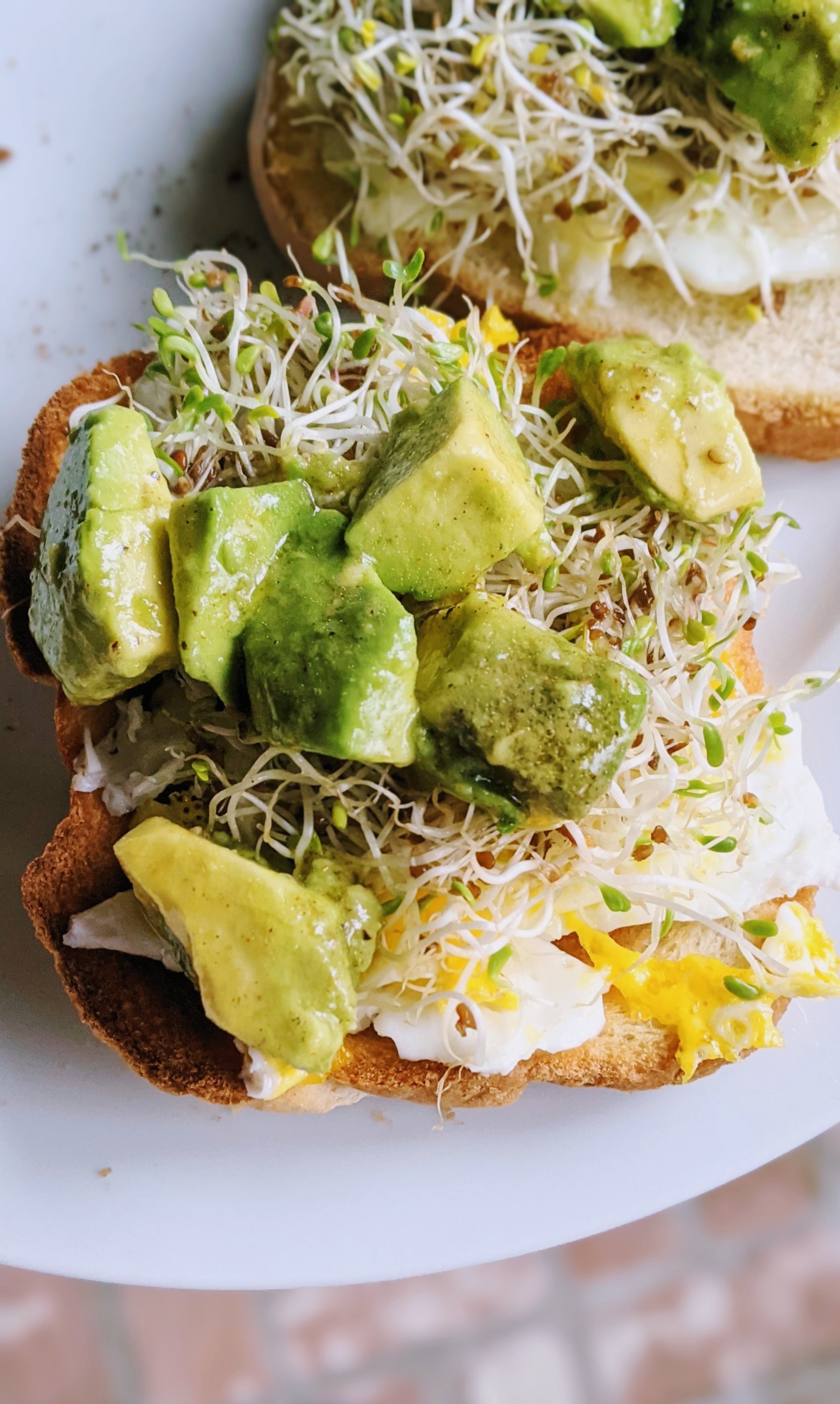 gluten free smashed egg and avocado sandwich recipe healthy brunch sandwiches gluten free breakfast ideas with avocado salad toast recipes and sprouts