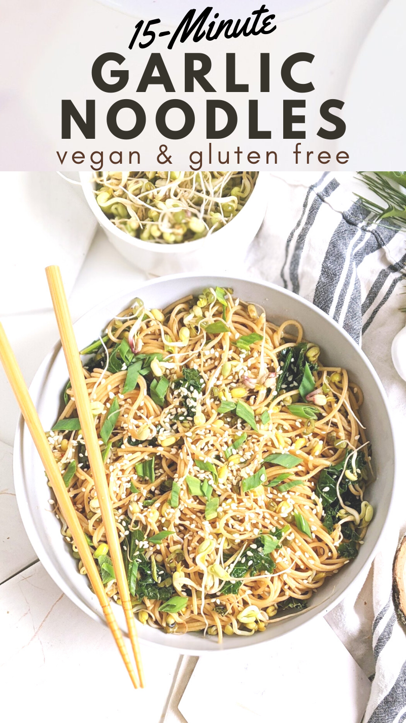 pantry staple noodle recipe made with pantry ingredients pantry garlic noodles easy recipe 15 minute garlic noodles at home vegan and gluten free pantry recipes
