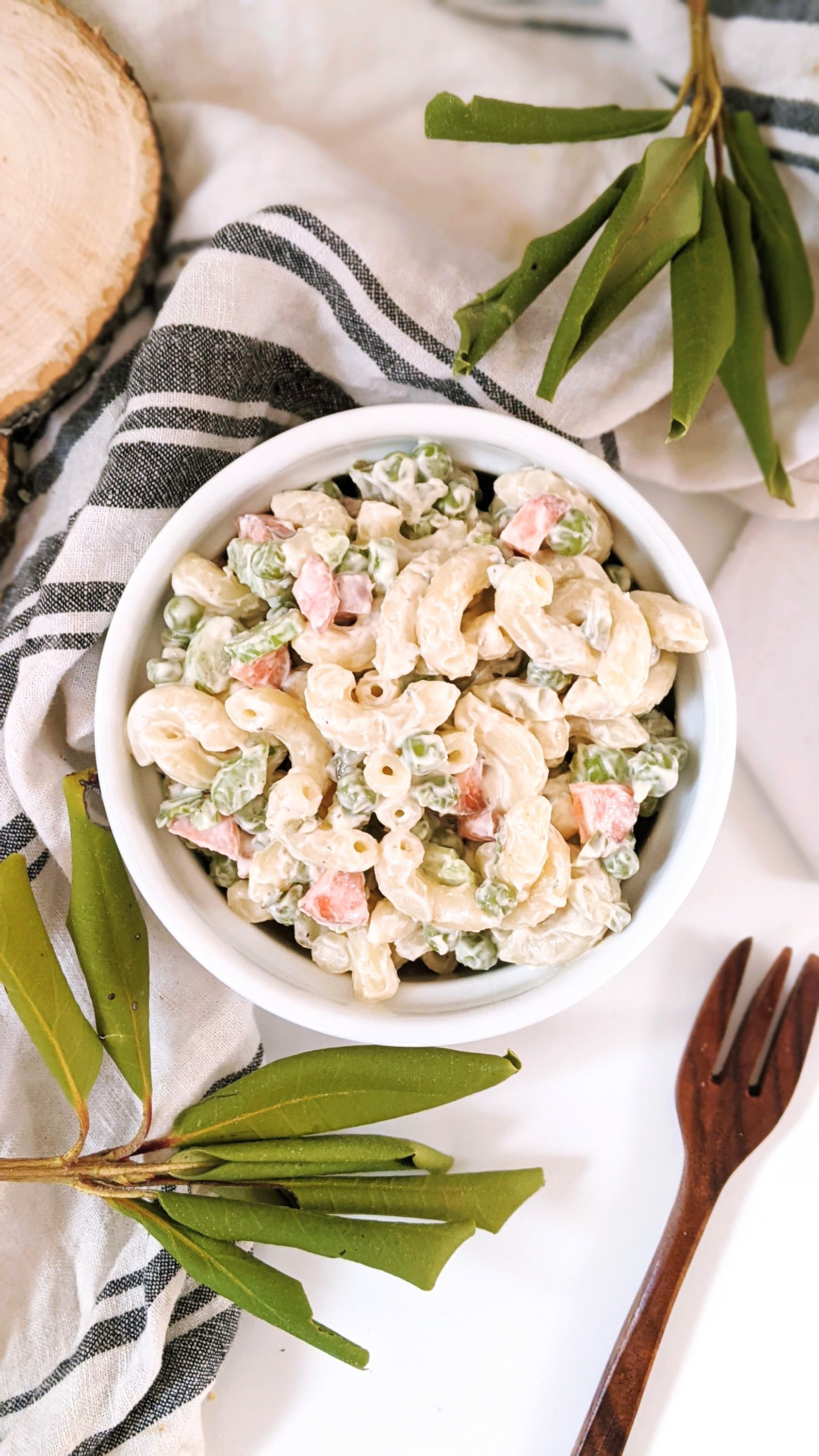 mac and pea salad recipe dairy free vegan ranch dressing pasta salad recipe gluten free pasta salads for entertaining summer side dish recipes macaroni salad with peas and ranch
