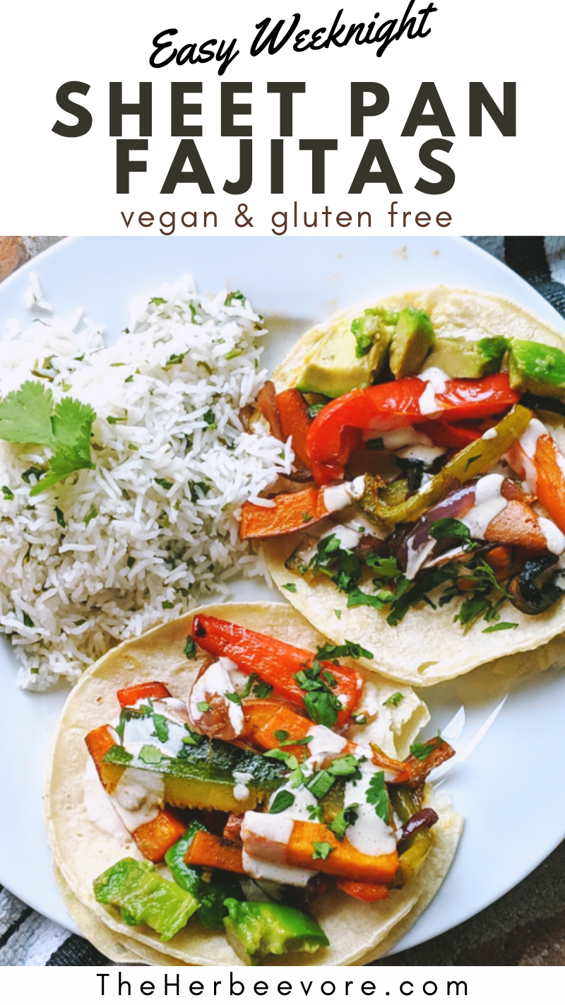 sheet pan fajitas veggies vegetables vegan fajitas one pan recipes easy weeknight taco tuesday dinner recipes that aren't tacos paleo gluten free fajitas