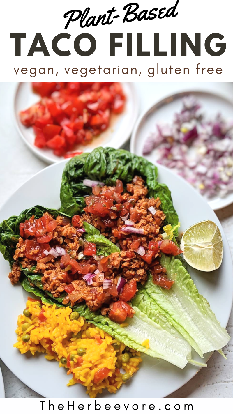 tvp tacos recipe vegan taco filling vegetarian tacos no meat mealtess taco tuesday recipes healthy plant based taco night