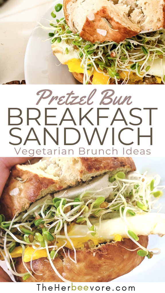 pretzel bread breakfast sandwich recipe vegetarian healthy dairy free brunch recipes for guests no dairy brunches breakfast sandwiches vegetarian recipes ideas healthy brunch bars