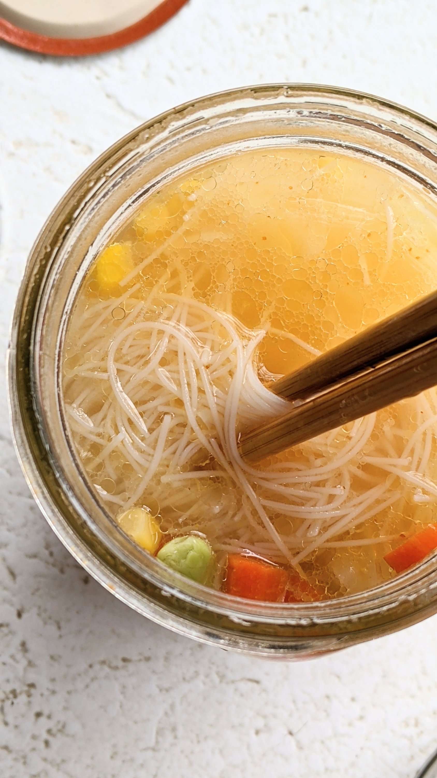 Mason Jar Vegetarian Ramen Soup - The Domestic Dietitian