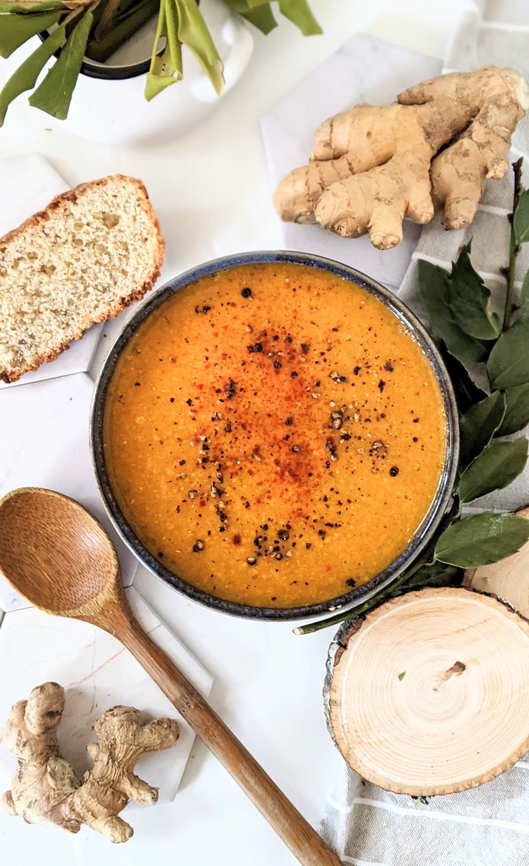 Carrot, Ginger & Lentil Soup (Meal-Prep)