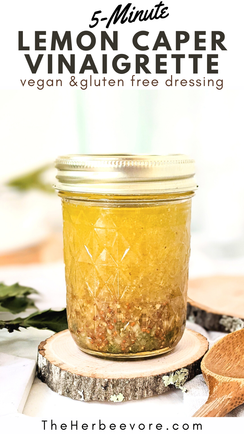 5 minute caper dressing sauce healthy homemade lemon caper vinagrette dressing recipe 