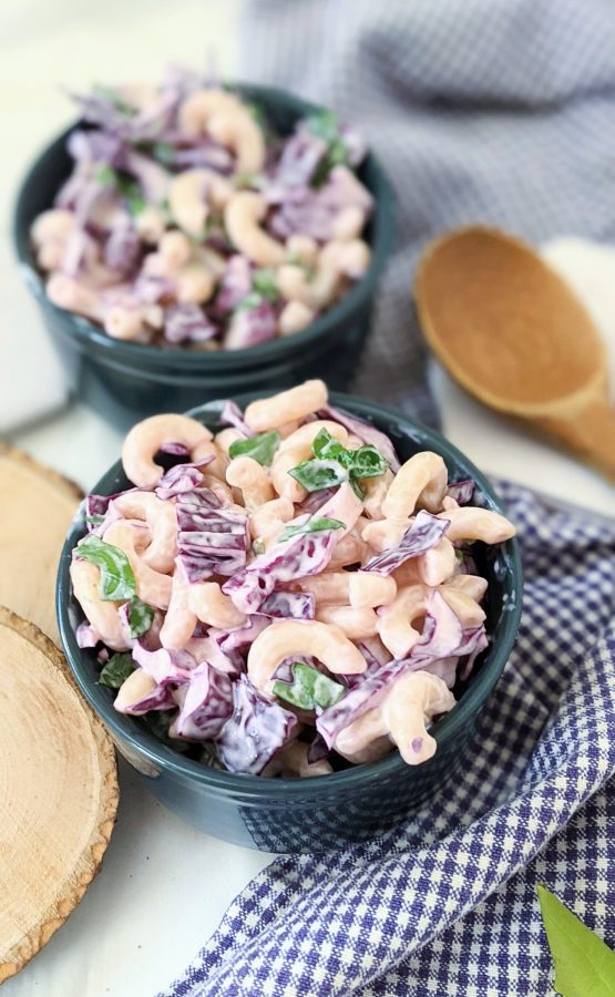 Red Cabbage Macaroni Salad Recipe (Vegan, Gluten Free)