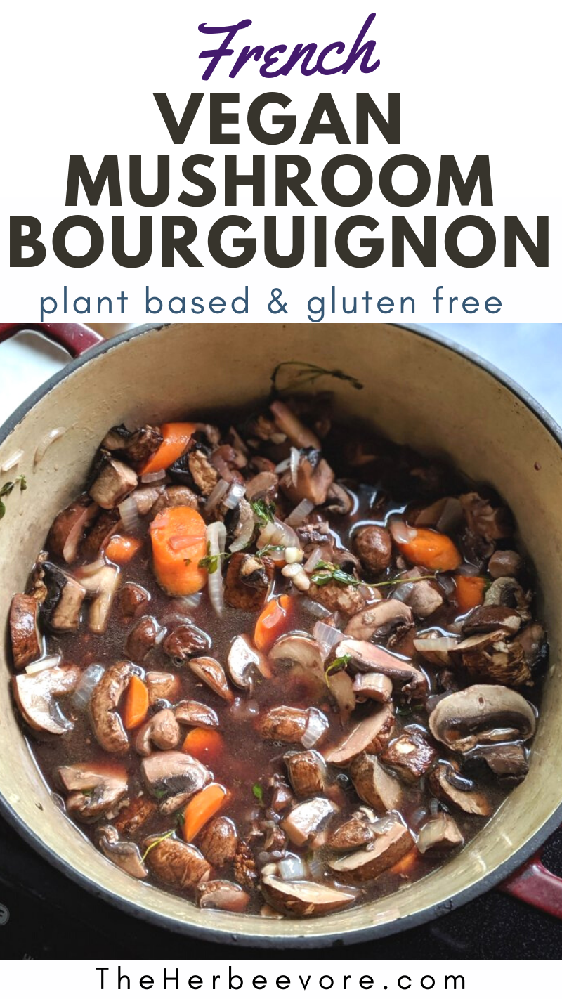 plant based mushroom bourguignon recipe gluten free vegan plant based recipes